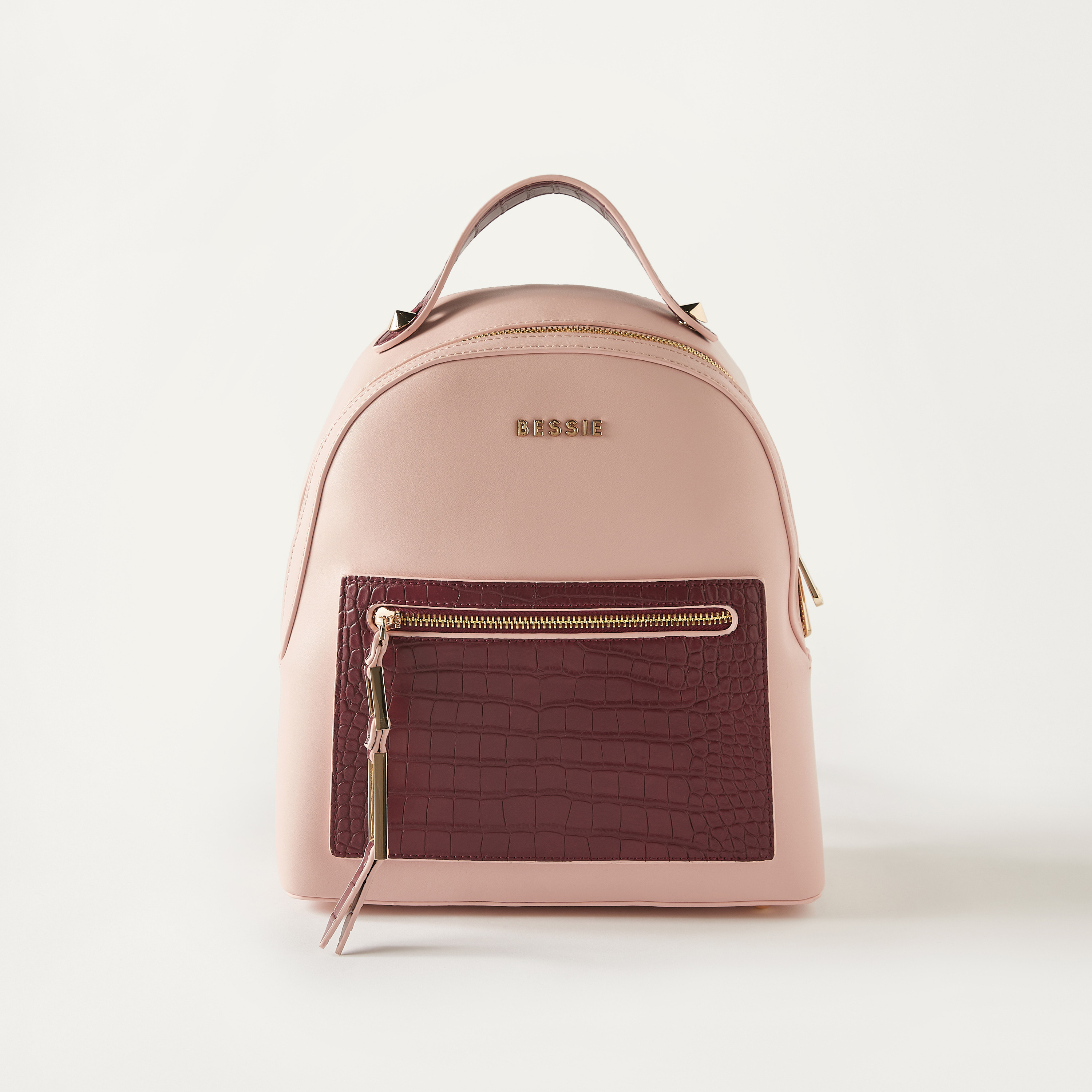 Buy Women s Bessie London Colourblock Backpack with Adjustable