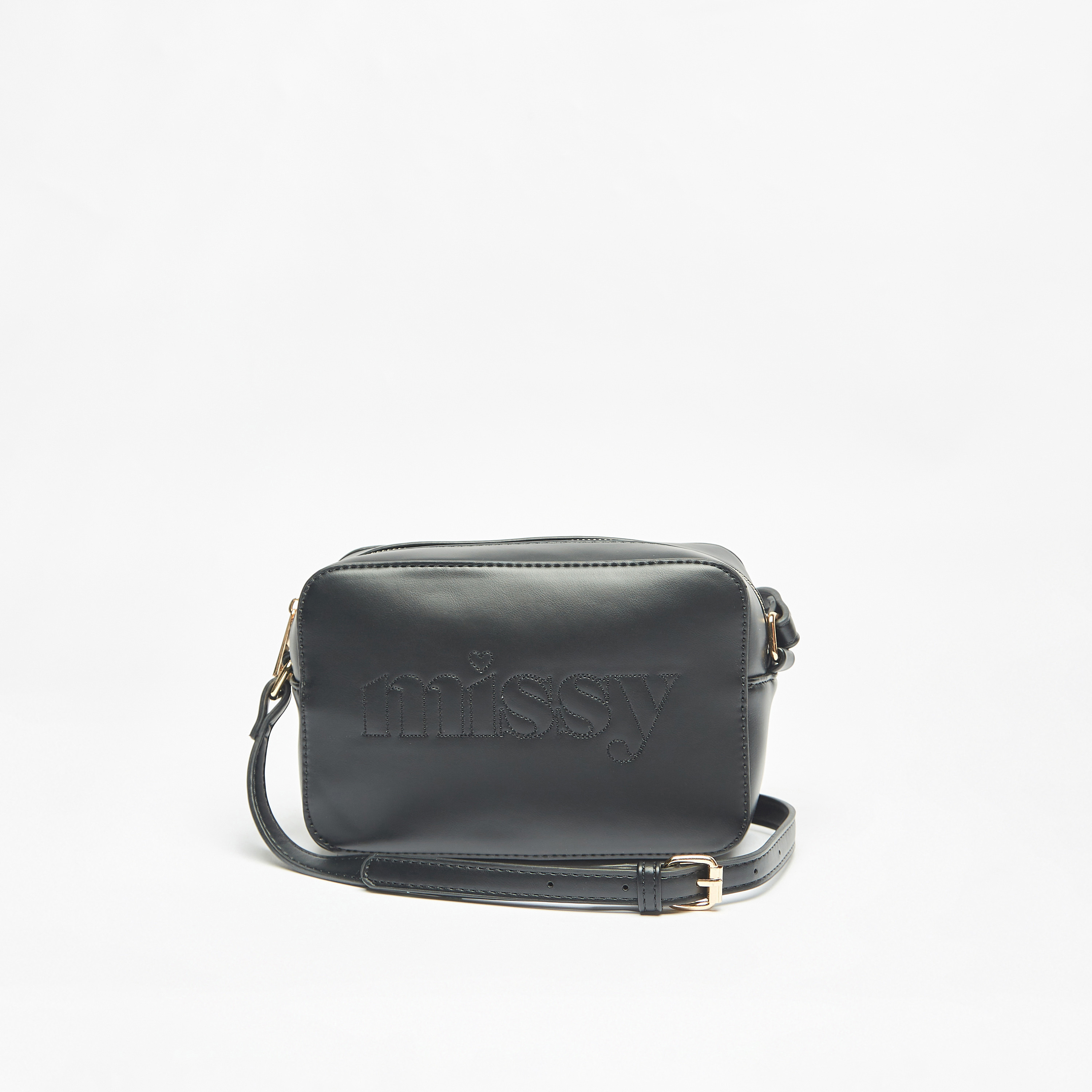 شنطة كروس بودي سادة بحزام قابل للتعديل وسحاب إغلاق من ميسي-women-bagsandwallets-handbags-image-1