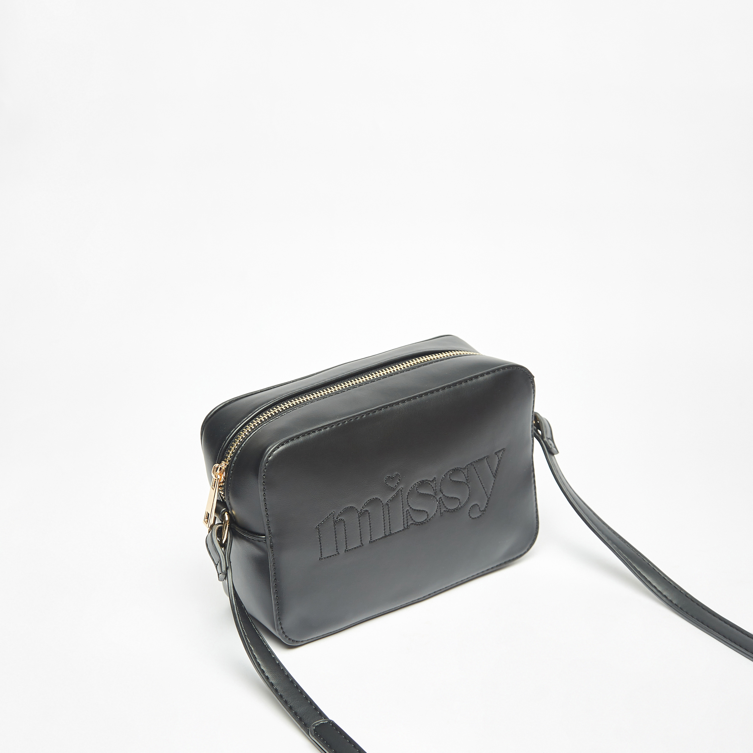 شنطة كروس بودي سادة بحزام قابل للتعديل وسحاب إغلاق من ميسي-women-bagsandwallets-handbags-image-2