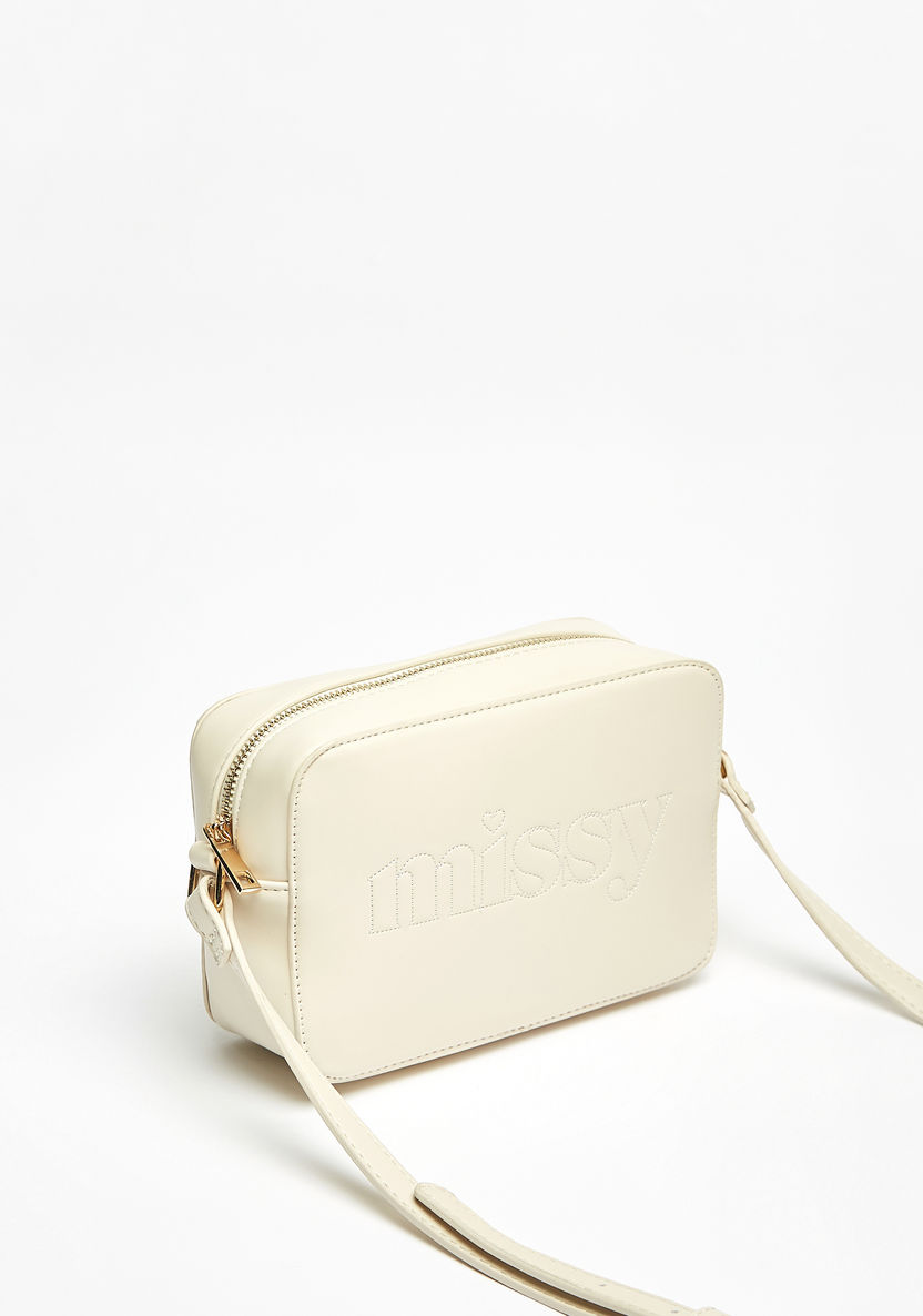 Missy Solid Crossbody Bag with Adjustable Strap and Zip Closure-Women%27s Handbags-image-1