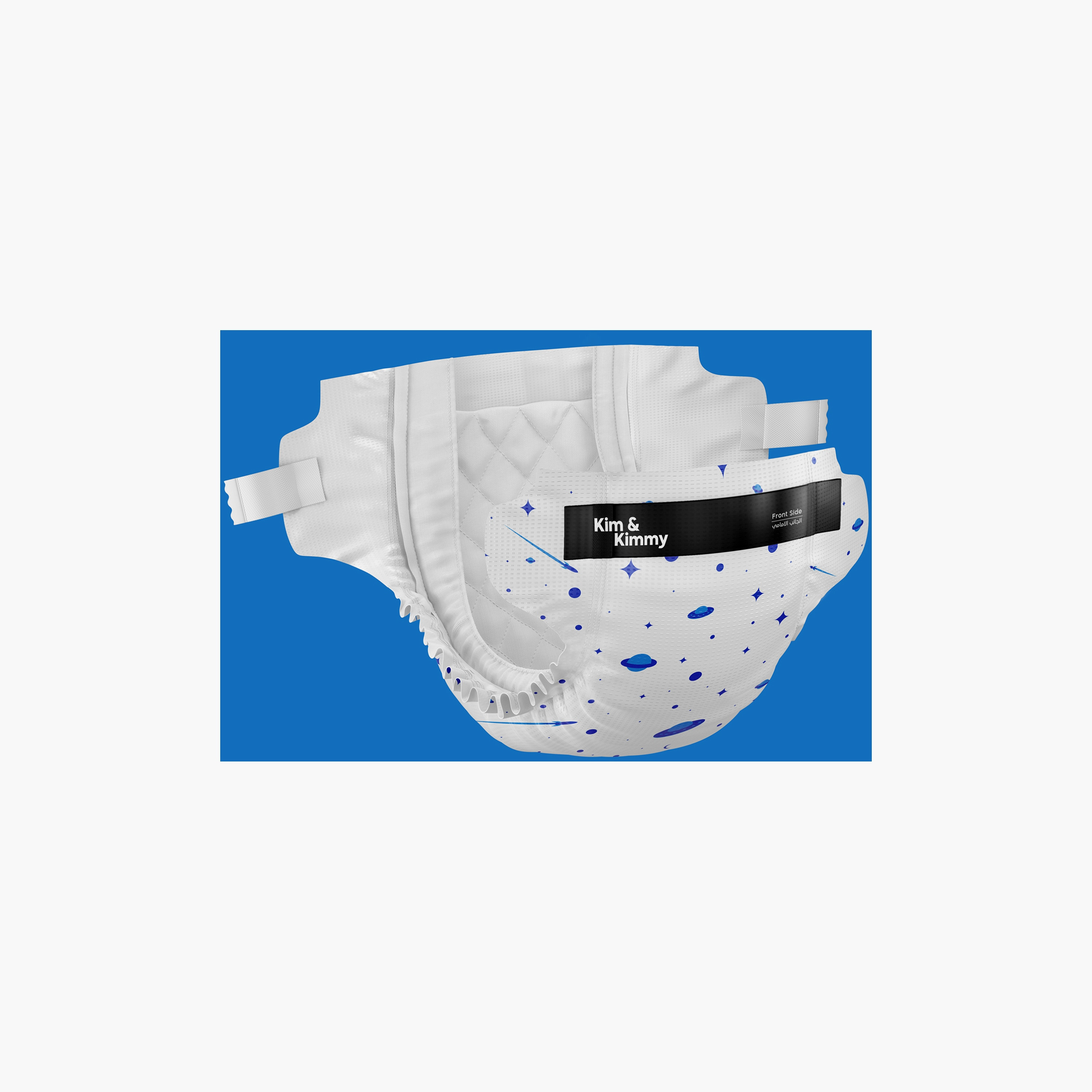 Kim & Kimmy - New Born Diapers  up to 5kg  qty 32 - Space Travel-baby-diapering-diapers-image-2