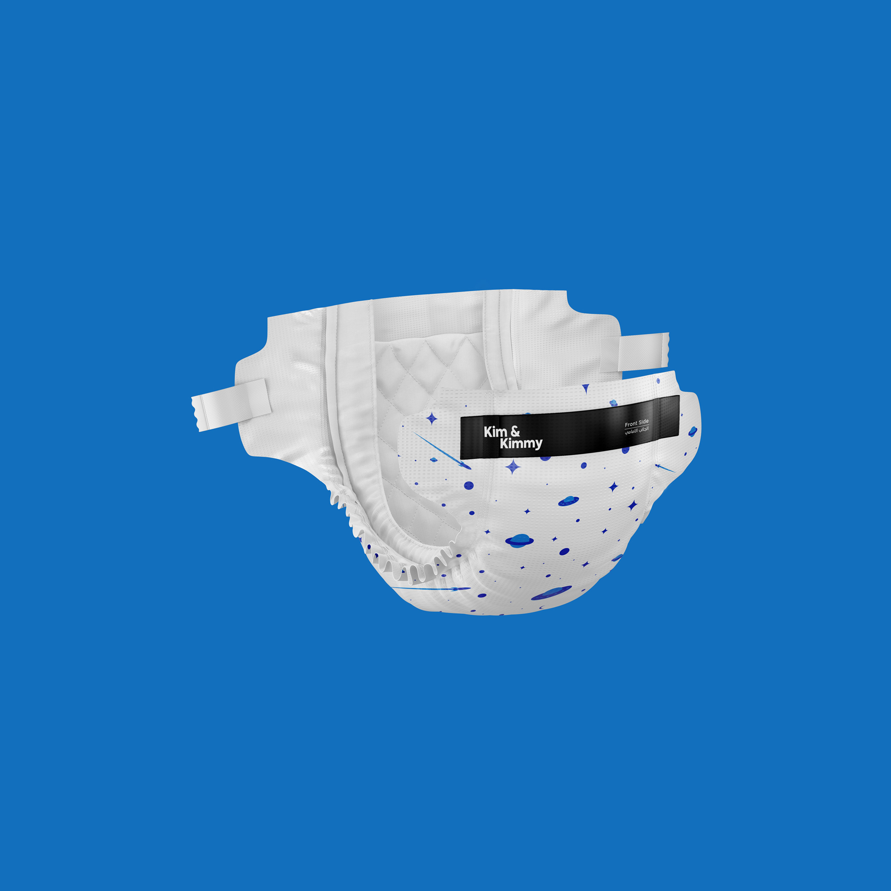Kim & Kimmy - Size 2 Diapers  4 - 8kg  qty 72- Space Travel-baby-diapering-diapers-image-1