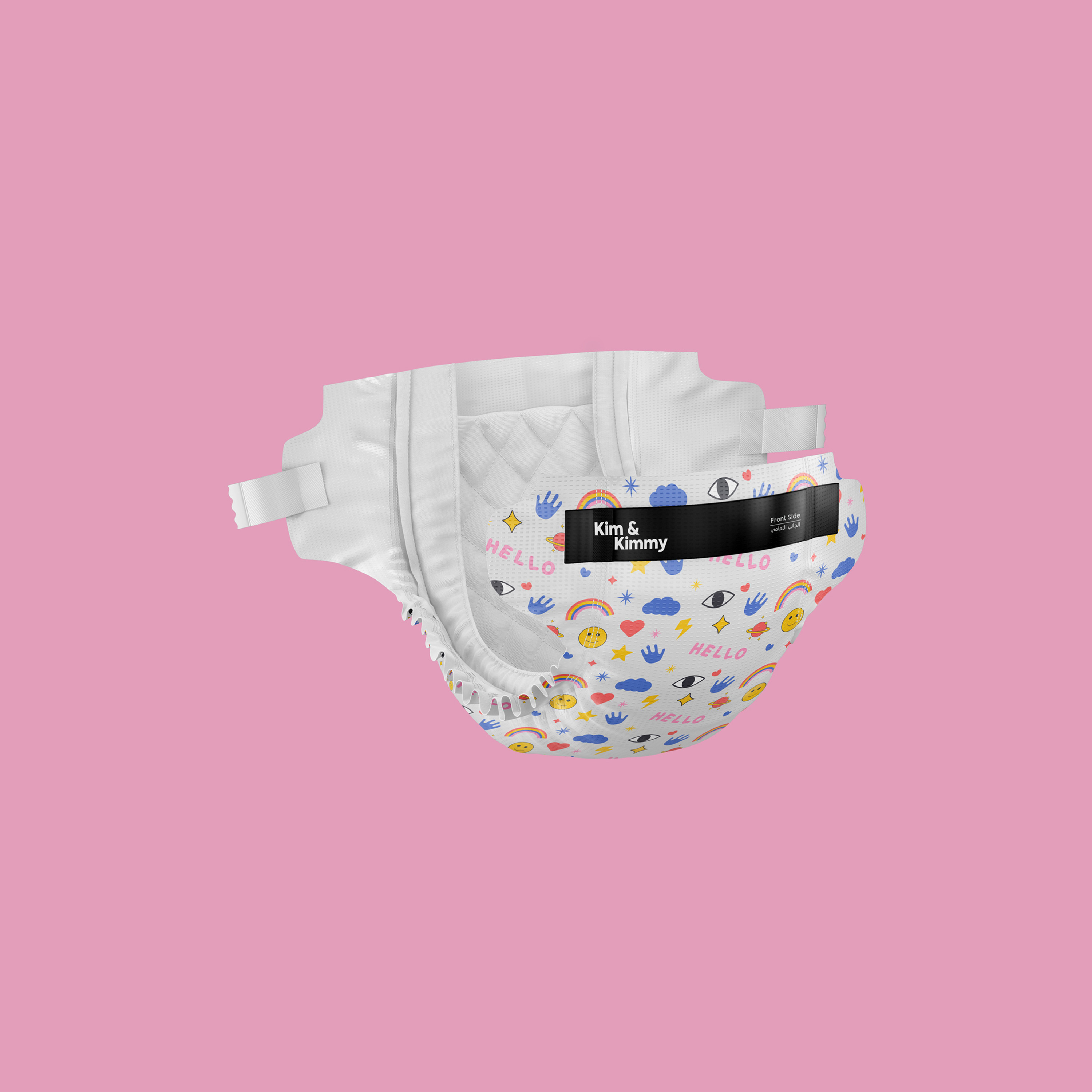 Kim & Kimmy - Size 6 Diapers  15-20kg  qty 38 - Funny Icons-baby-diapering-diapers-image-1