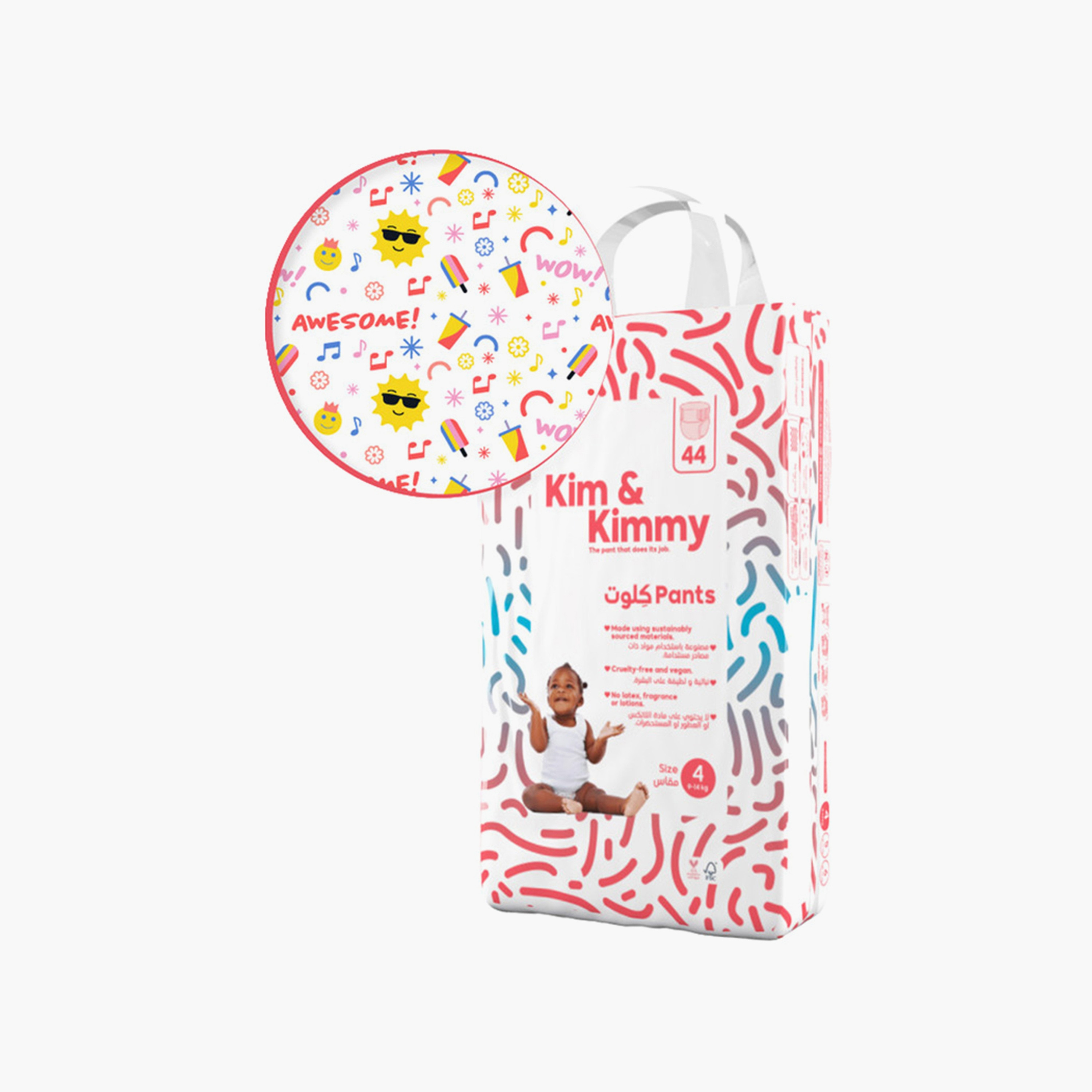 Kim & Kimmy - Size 4 Pants  9-14kg qty 44 - Summer Icons-baby-diapering-diapers-image-1