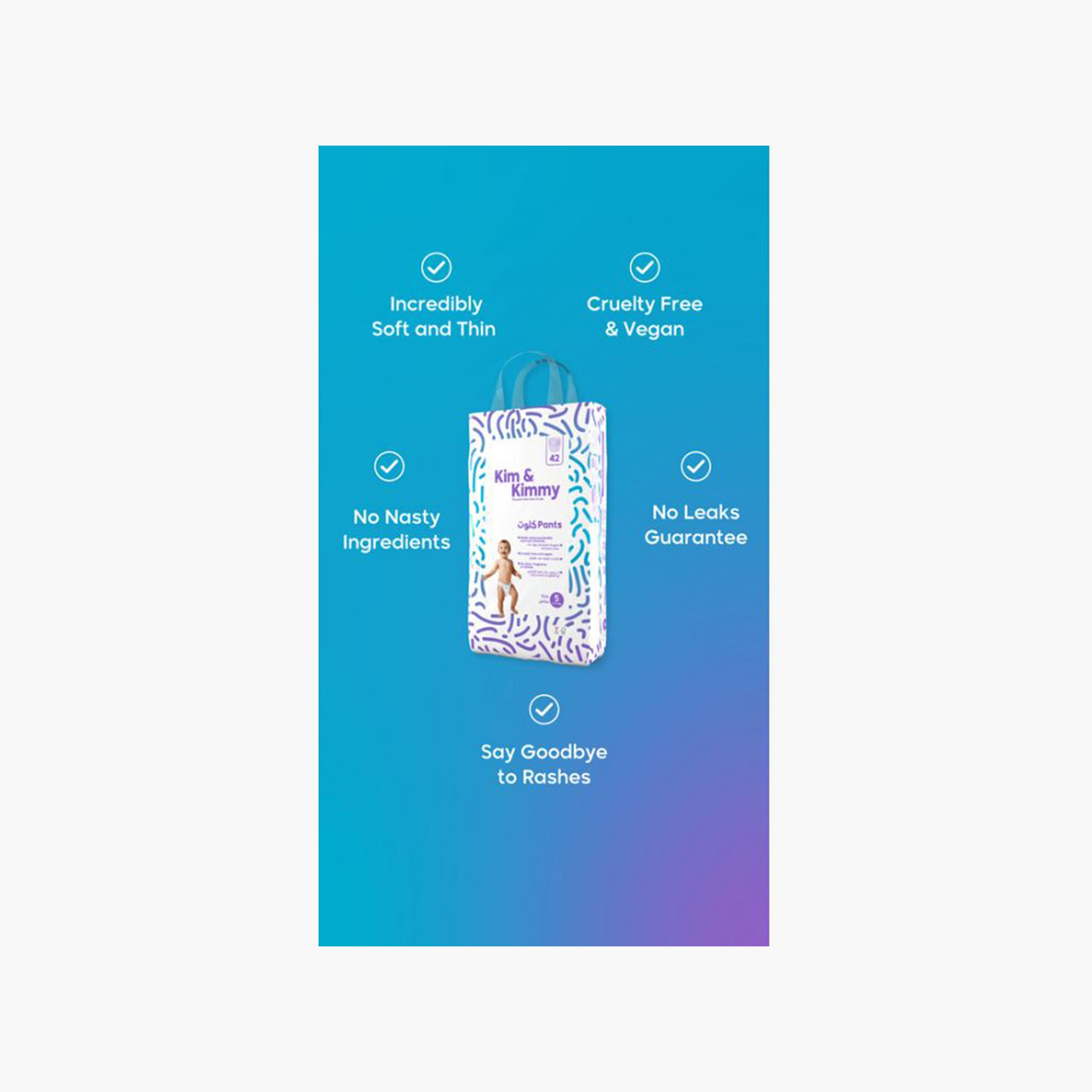 حفّاضات بانتس مقاس 5 - 12-17 كجم - 42 قطعة - زيجزاج سواج من كيم & كيمي-baby-diapering-diapers-image-4