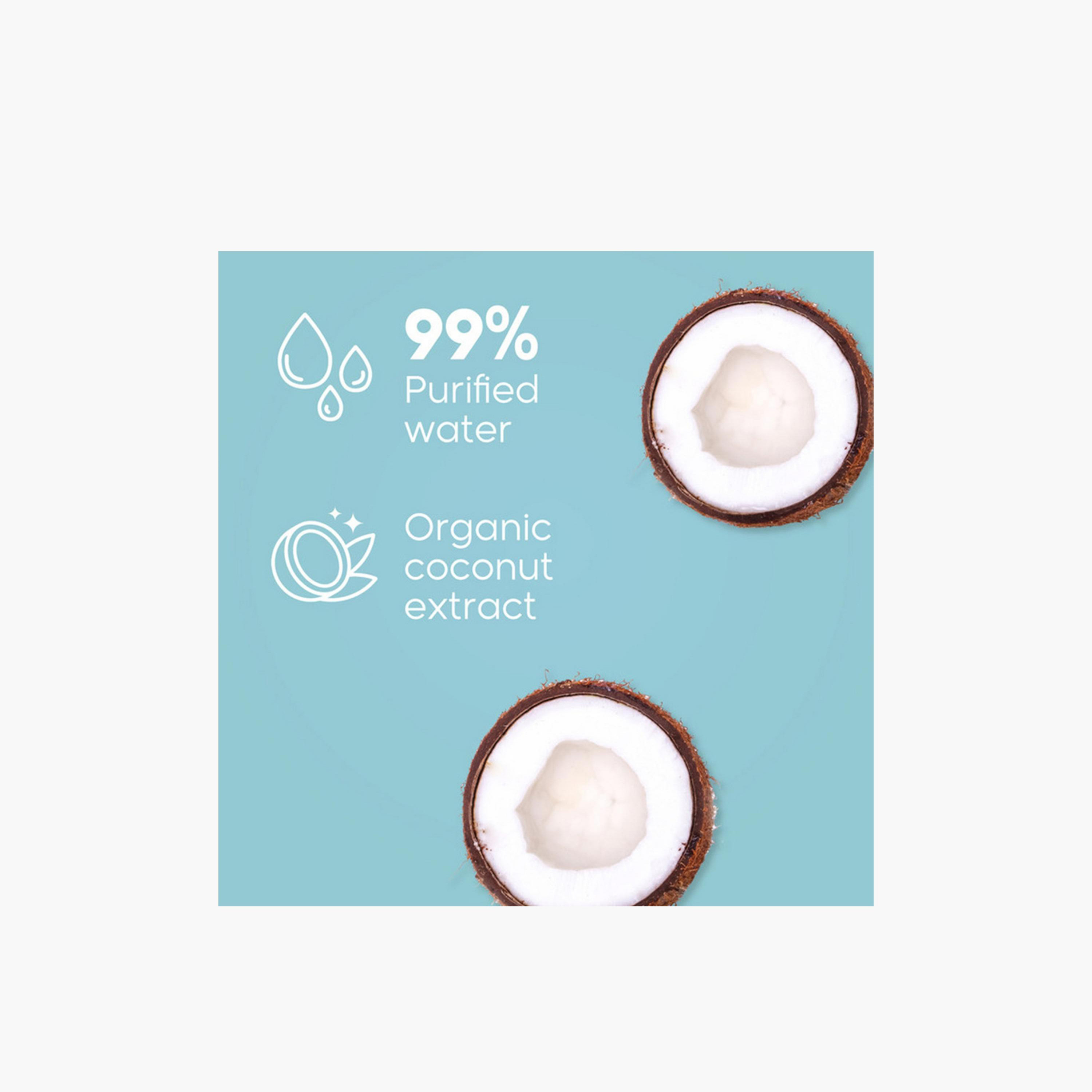 Kim & Kimmy - Organic Coconut Water Wipes Qty 70 x 4-baby-bathandcare-wipes-image-2