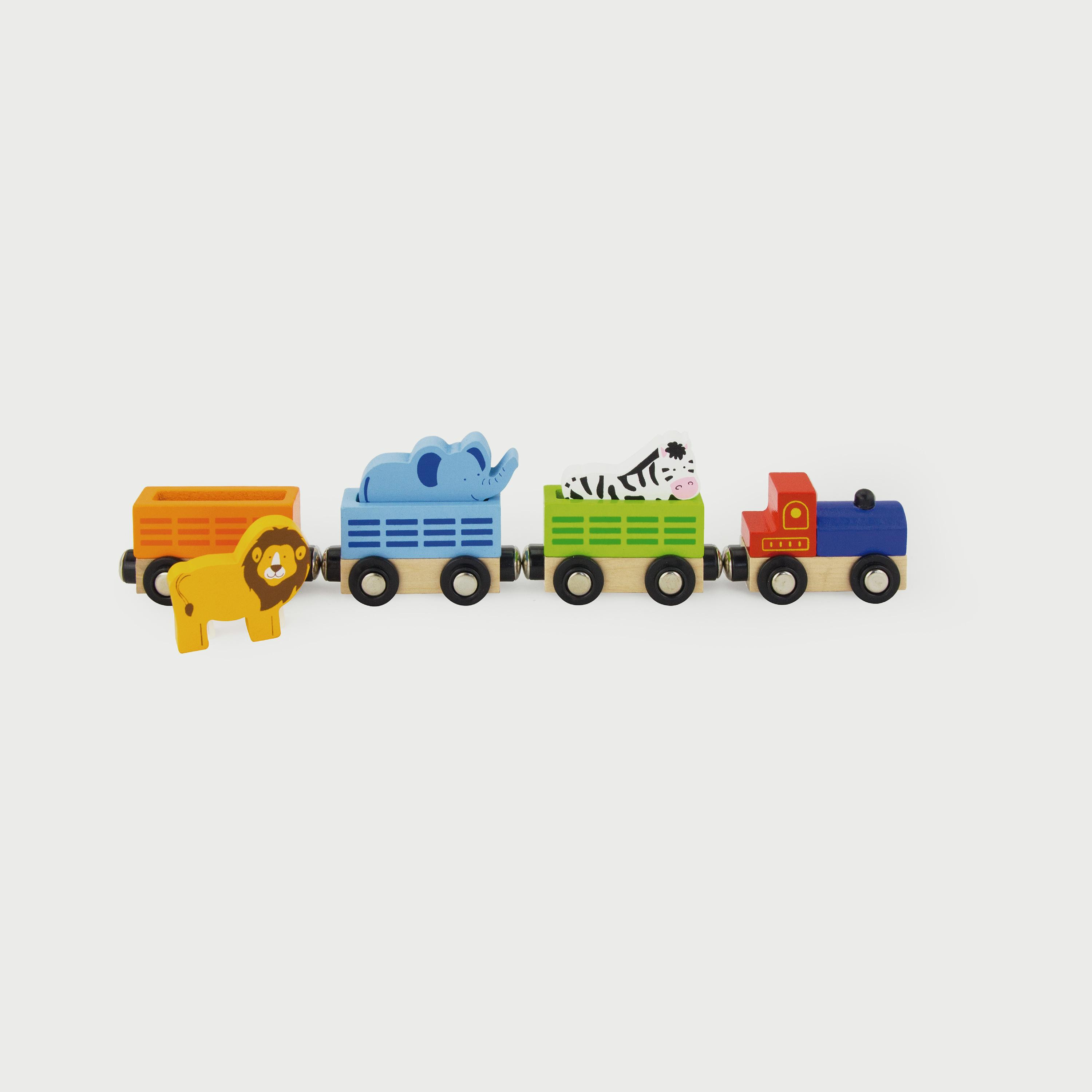 Viga wooden hot sale train set