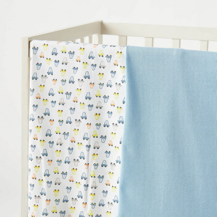 Juniors 2-Piece Textured Receiving Blanket Set - 76x102 cm-Receiving Blankets-image-1