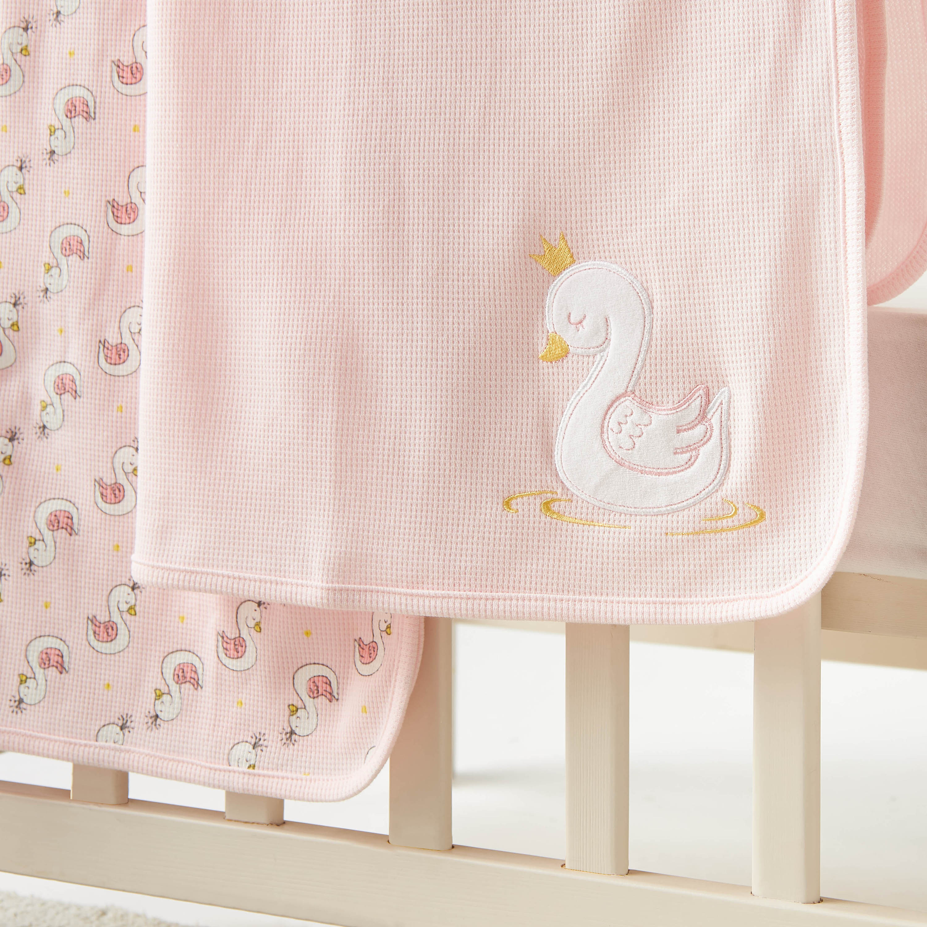 Juniors 2-Piece Textured Receiving Blanket Set - 76x102 cm-baby-nursery-blanketsandswaddles-receivingblankets-image-3