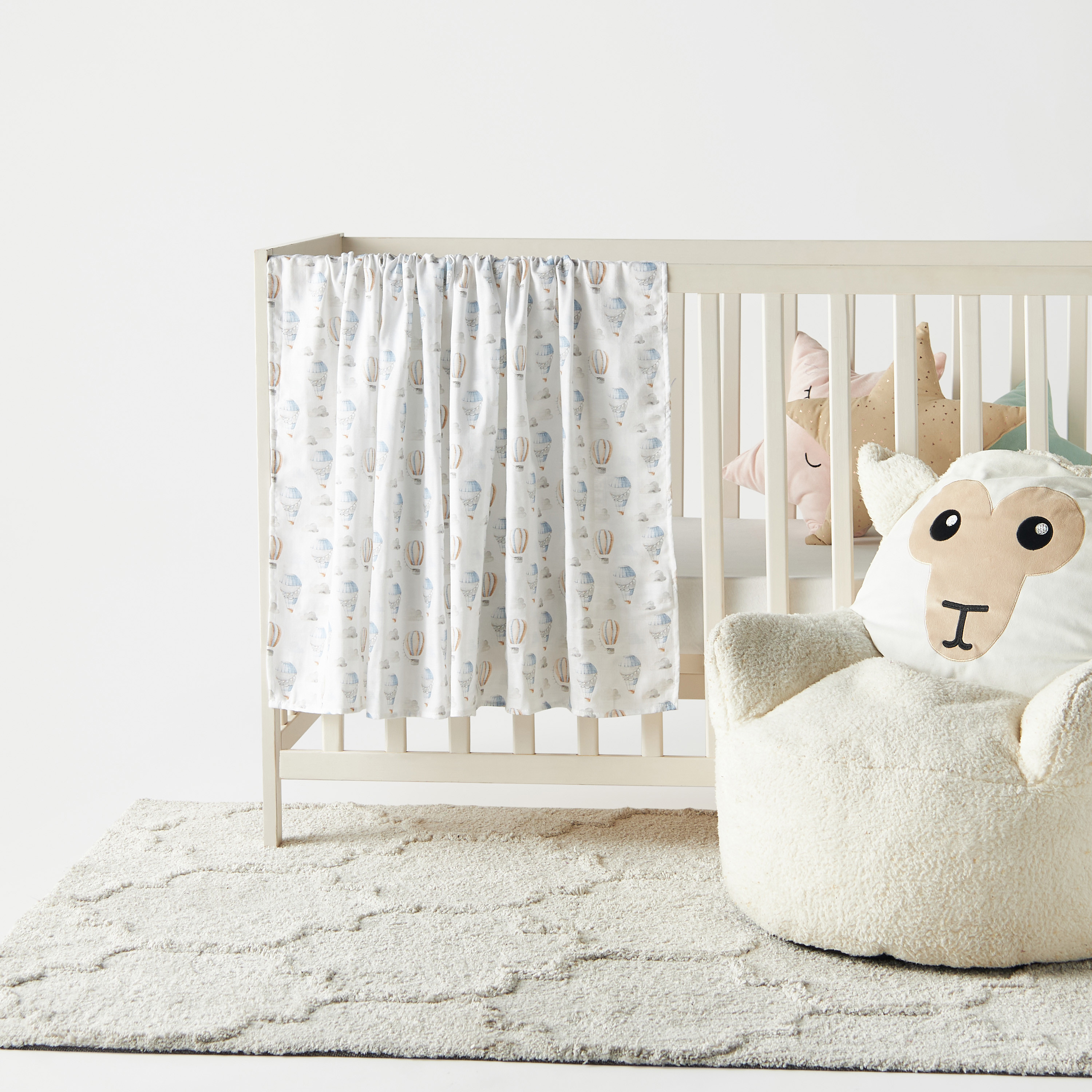 Giggles All-Over Print Bamboo Muslin Swaddle Blanket - 120x120 cm-baby-nursery-blanketsandswaddles-swaddlesandsleepingbags-image-1