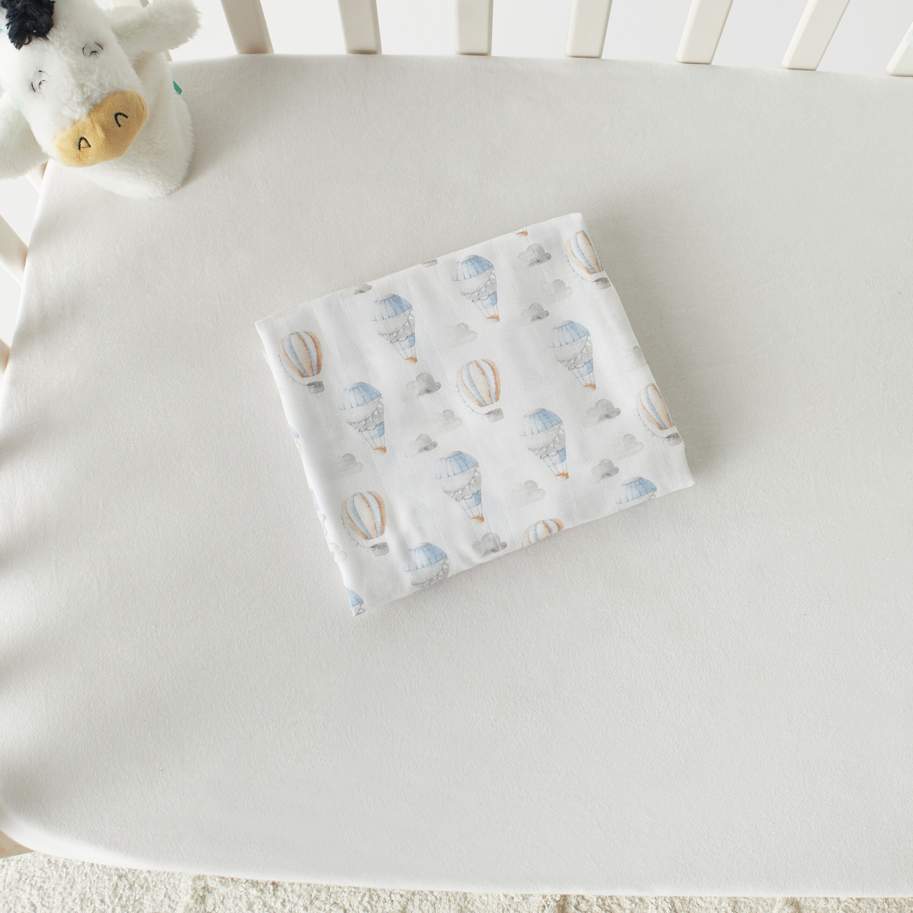 Giggles All-Over Print Bamboo Muslin Swaddle Blanket - 120x120 cm-baby-nursery-blanketsandswaddles-swaddlesandsleepingbags-image-4