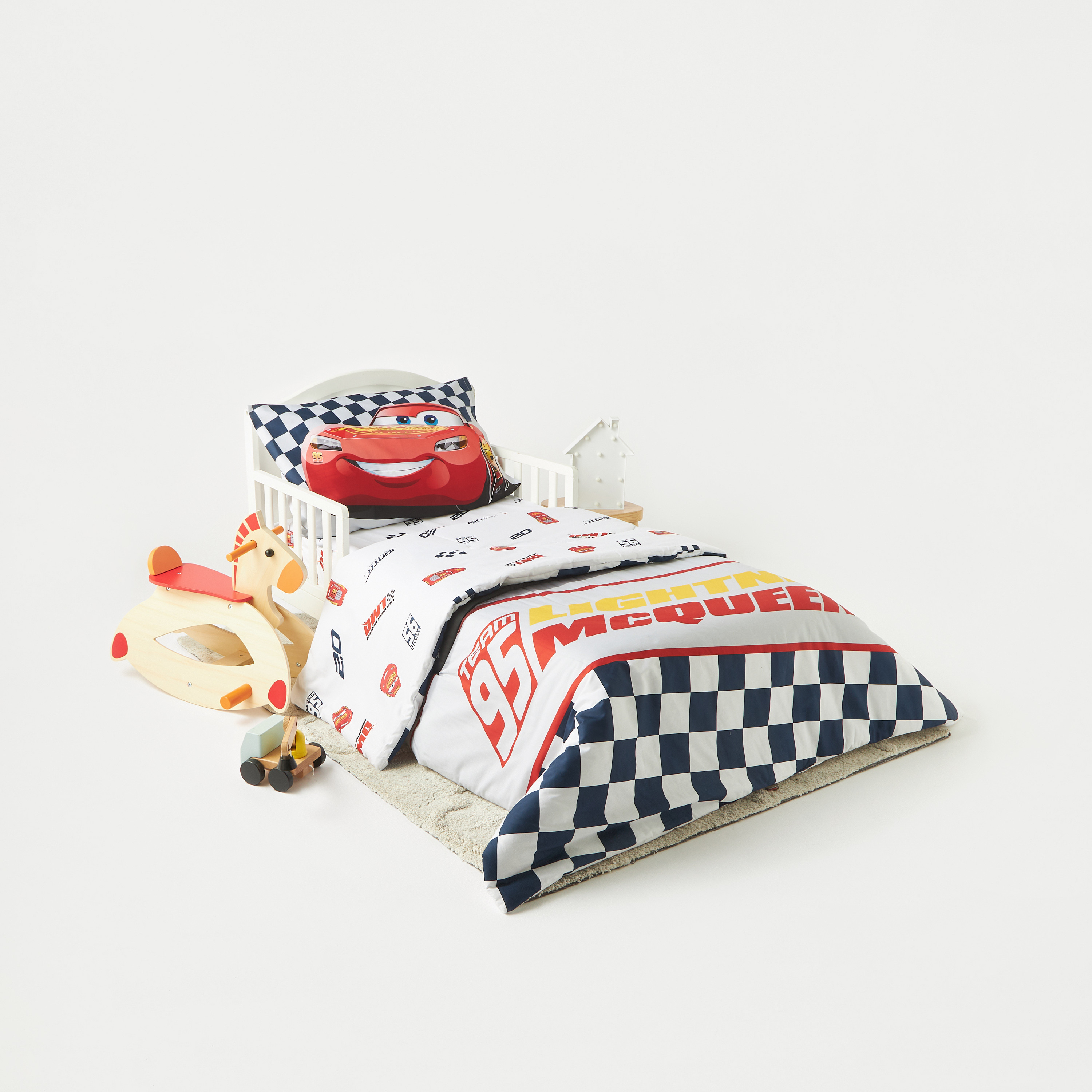 Cars Print 3-Piece Comforter Set-baby-nursery-toddlerbedding-image-1