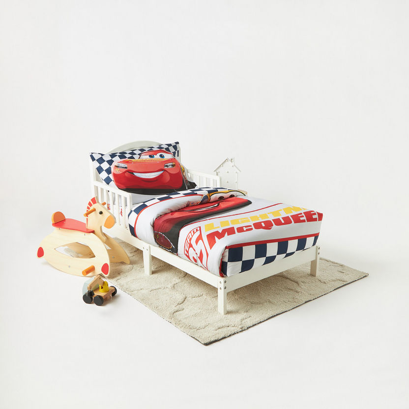 Cars Print 3-Piece Comforter Set-Toddler Bedding-image-4
