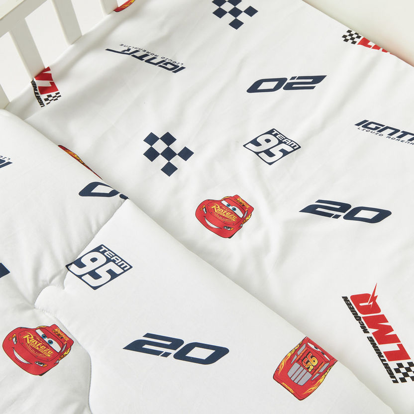 Cars Print 3-Piece Comforter Set-Toddler Bedding-image-5