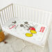 Disney Mickey Mouse Slogan Print Waterproof Sheet - 60x100 cm-Baby Bedding-thumbnailMobile-1