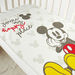 Disney Mickey Mouse Slogan Print Waterproof Sheet - 60x100 cm-Baby Bedding-thumbnailMobile-2