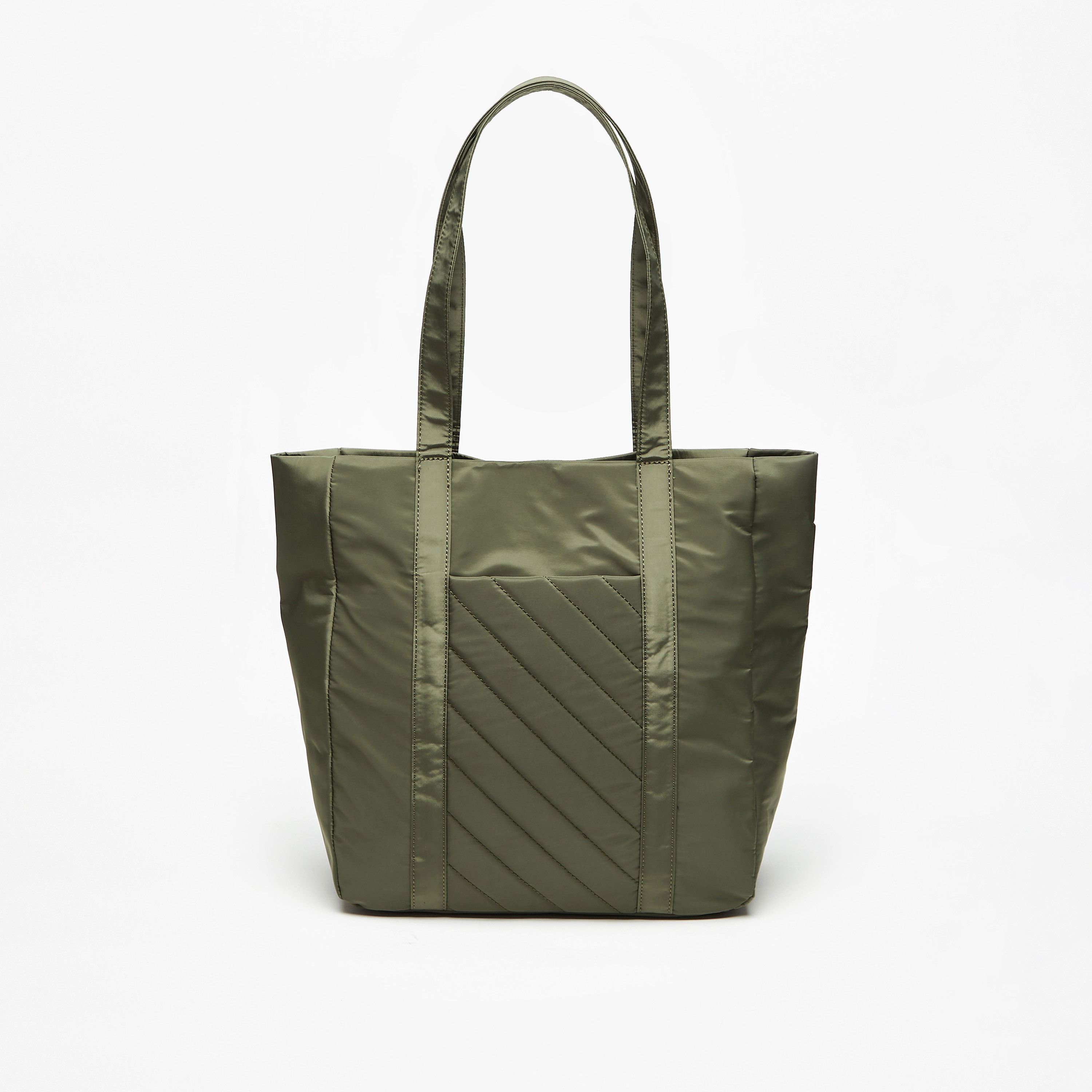 Quilted store shopper bag