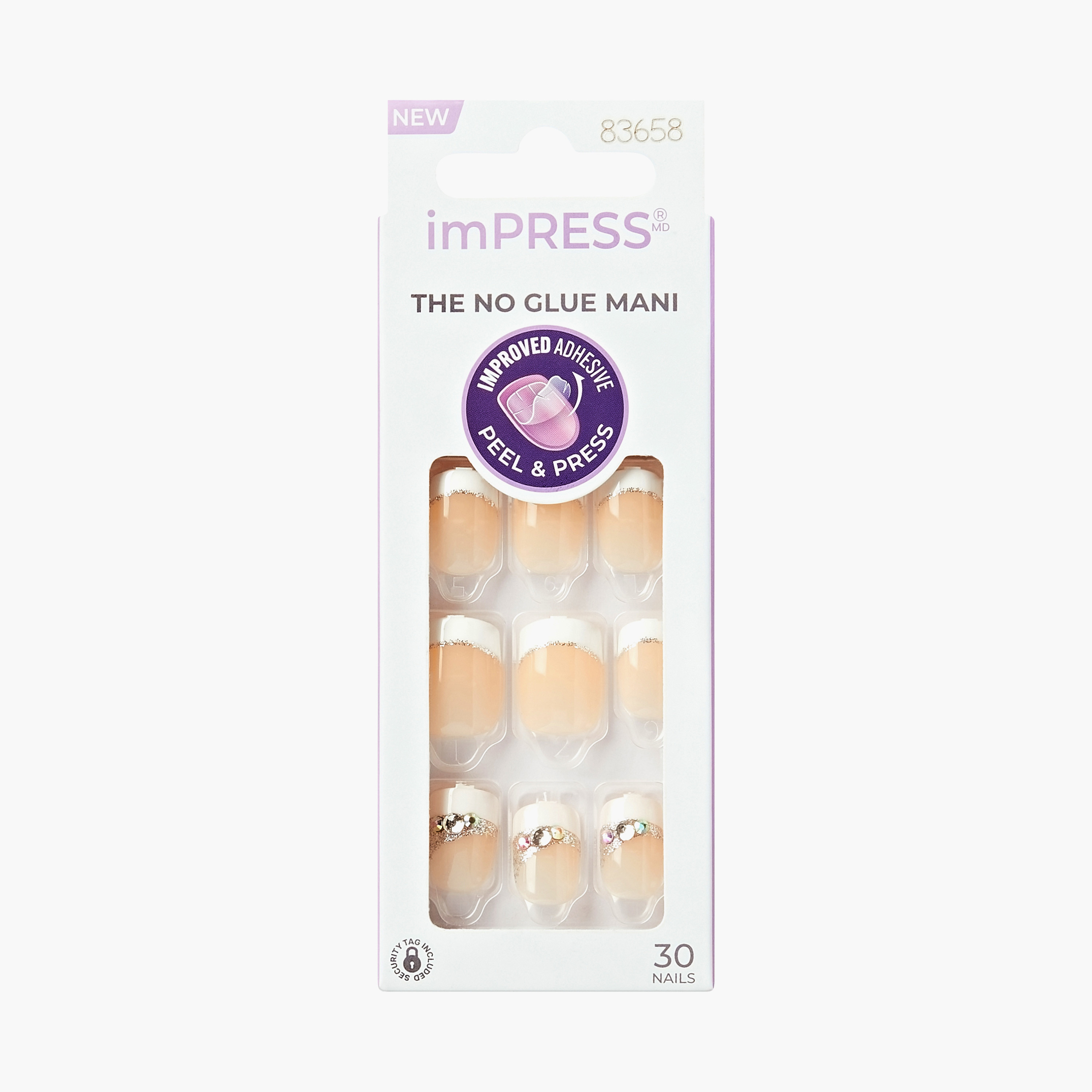 Kiss Cosmetics imPRESS The No Glue Mani 30-Piece Press On Nails Set-beautyandpersonalcare-makeup-nails-artificialnails-image-1