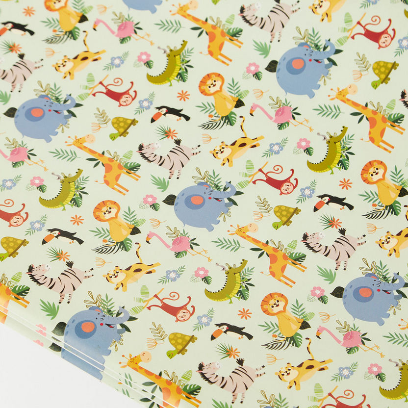 Gloo 3-Piece Safari Animal Print Wrapping Sheet Set - 100x70 cm-Party Supplies-image-2