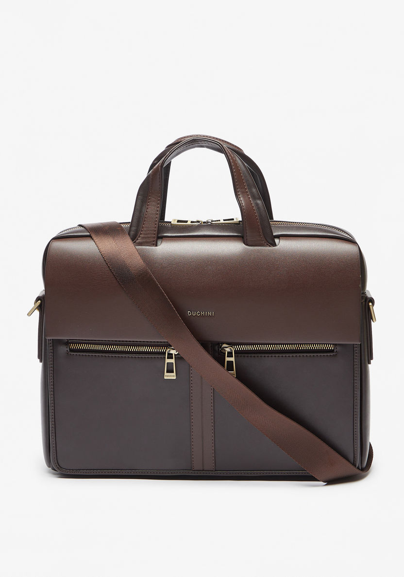 Duchini Solid Portfolio Bag-Men%27s Handbags-image-0