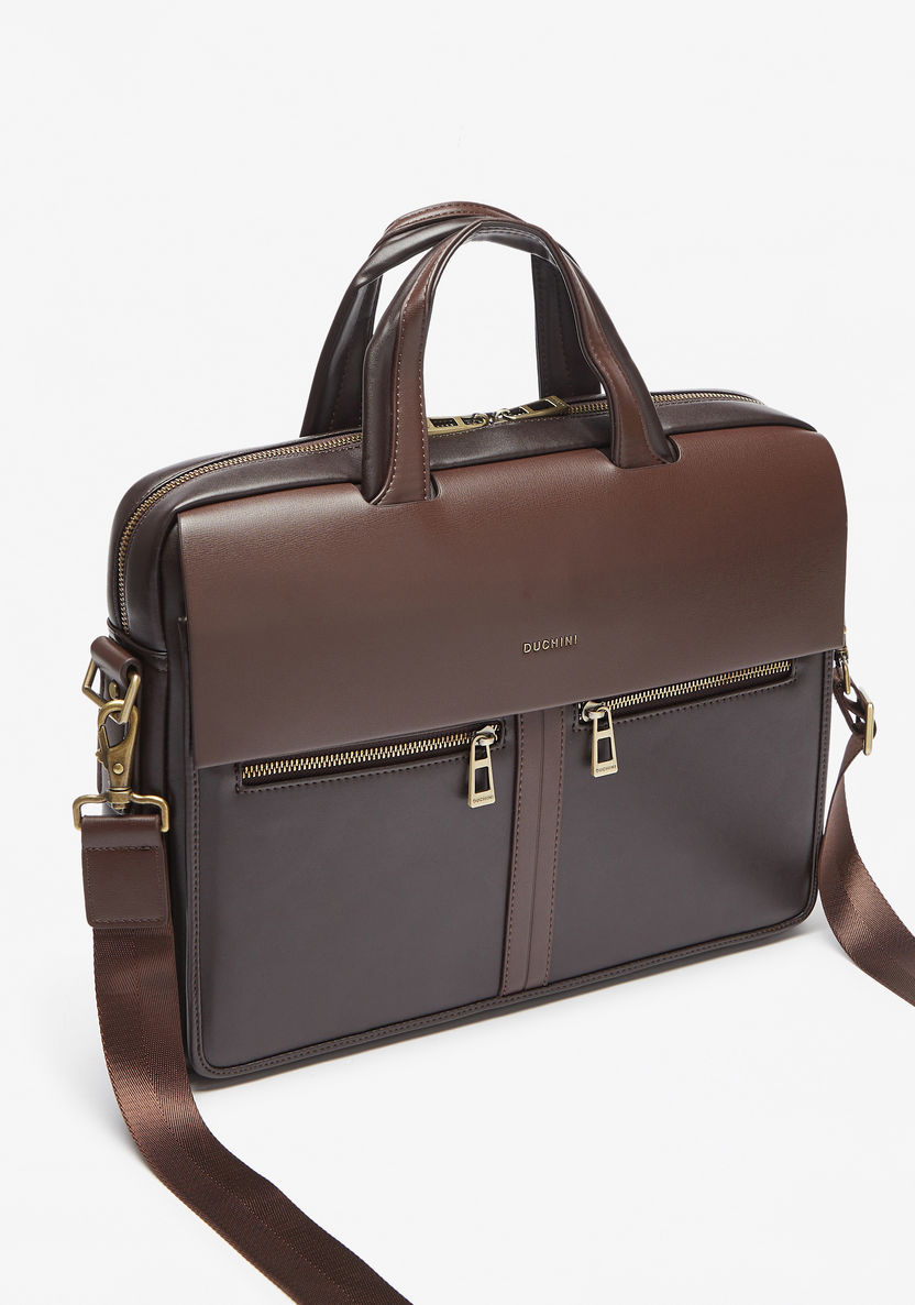Duchini Solid Portfolio Bag-Men%27s Handbags-image-1