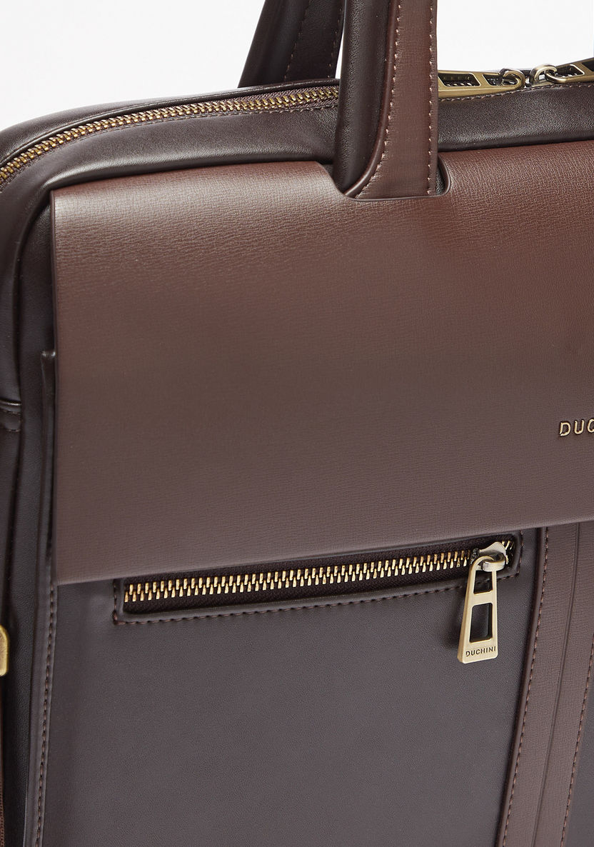 Duchini Solid Portfolio Bag-Men%27s Handbags-image-2