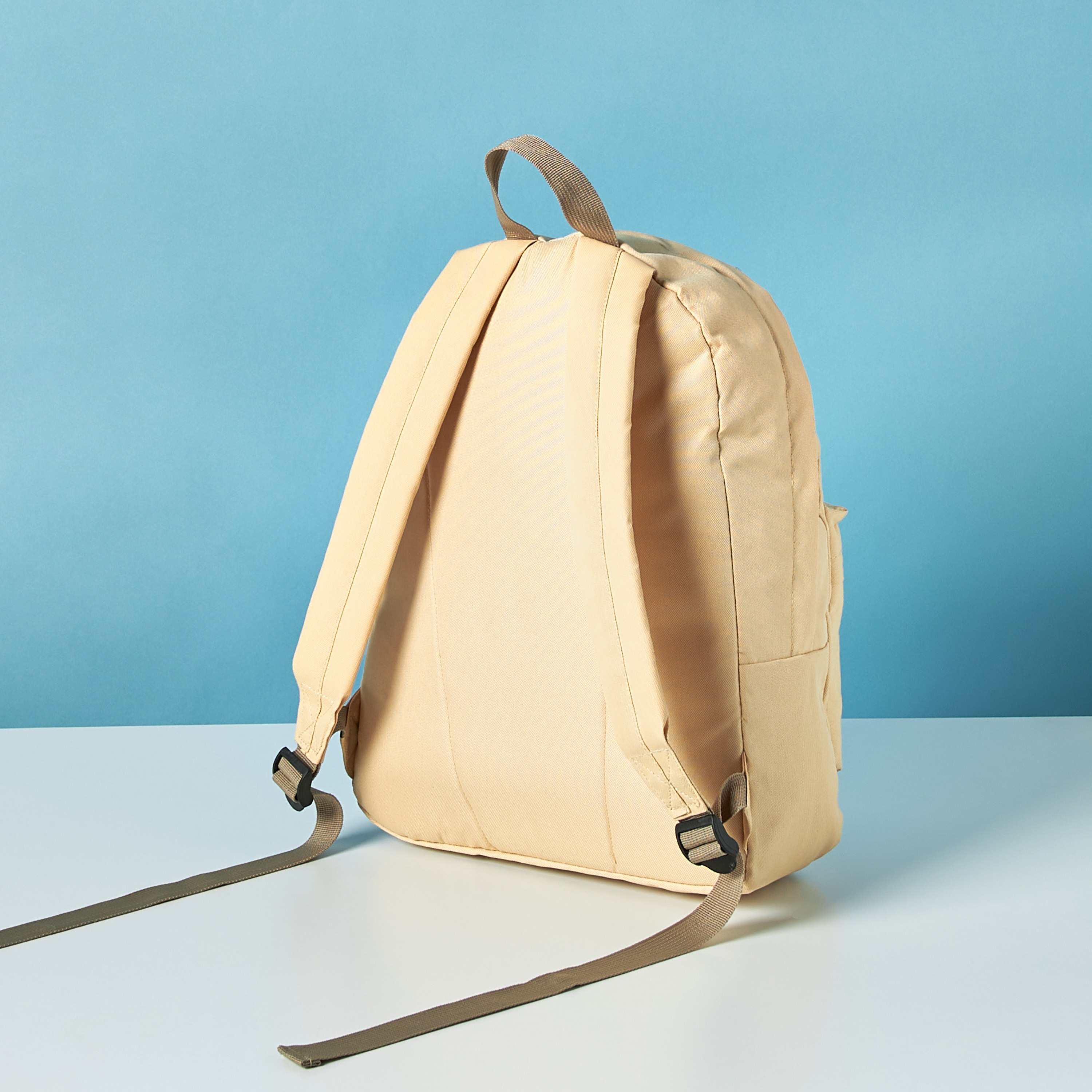 Mistotes Patch Detail Backpack with Adjustable Straps - 27x10x21 cms-women-bagsandwallets-backpacks-image-5