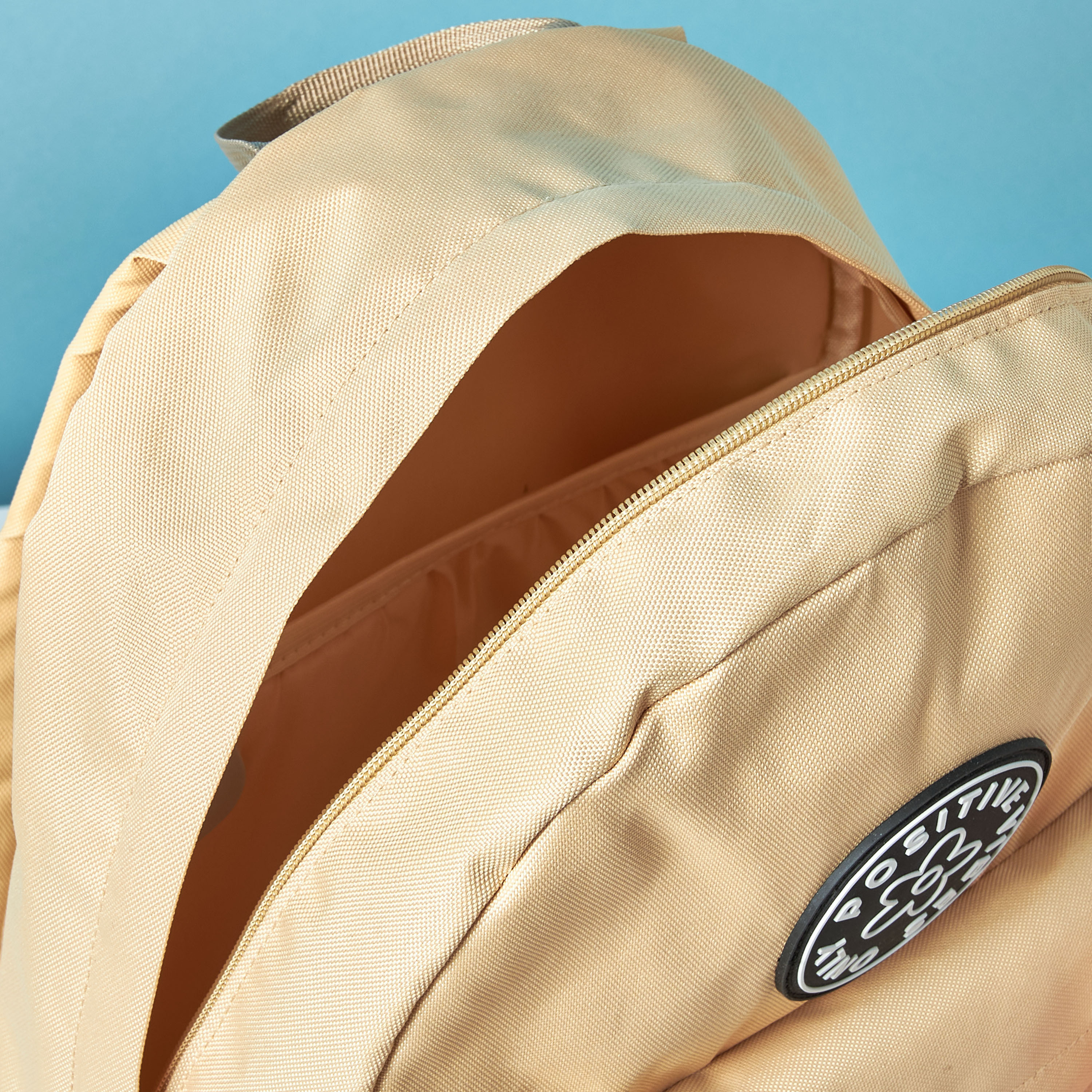Mistotes Patch Detail Backpack with Adjustable Straps - 27x10x21 cms-women-bagsandwallets-backpacks-image-6