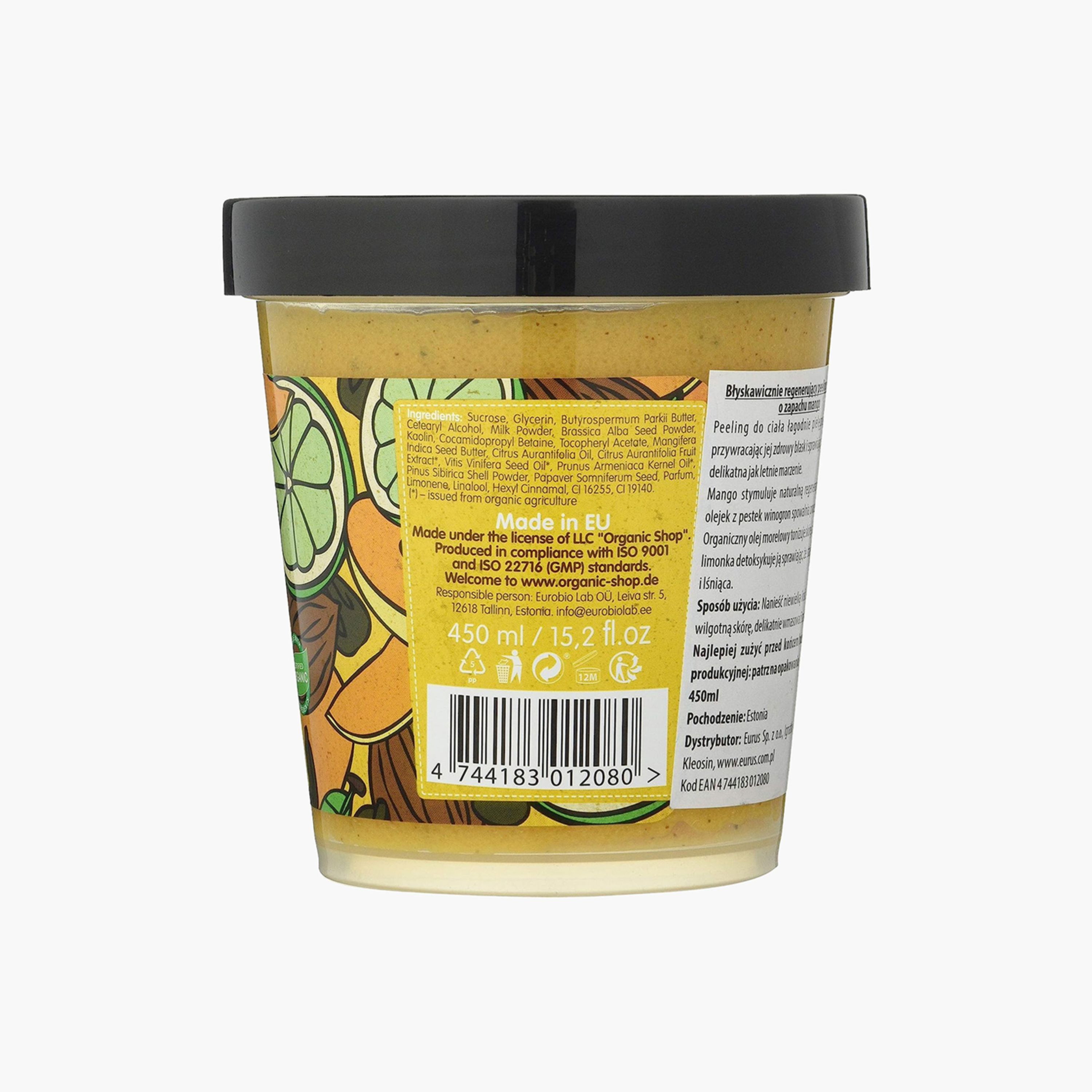 Organic Shop Body Desserts Mango Sugar Sorbet Instant Renewal Body Scrub - 450 ml-beautyandpersonalcare-bathandbody-bathandshower-scrubs-image-2