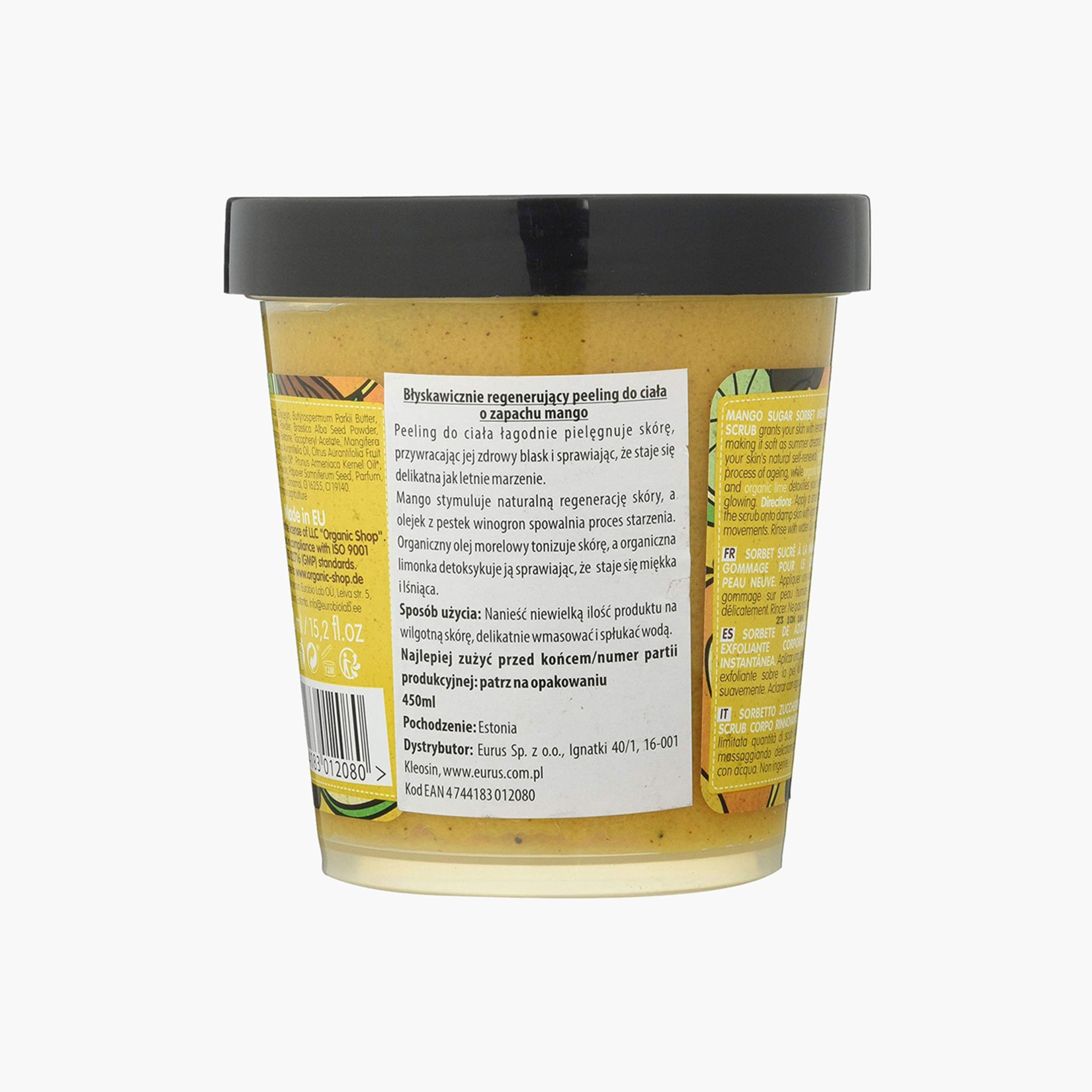 Organic Shop Body Desserts Mango Sugar Sorbet Instant Renewal Body Scrub - 450 ml-beautyandpersonalcare-bathandbody-bathandshower-scrubs-image-4