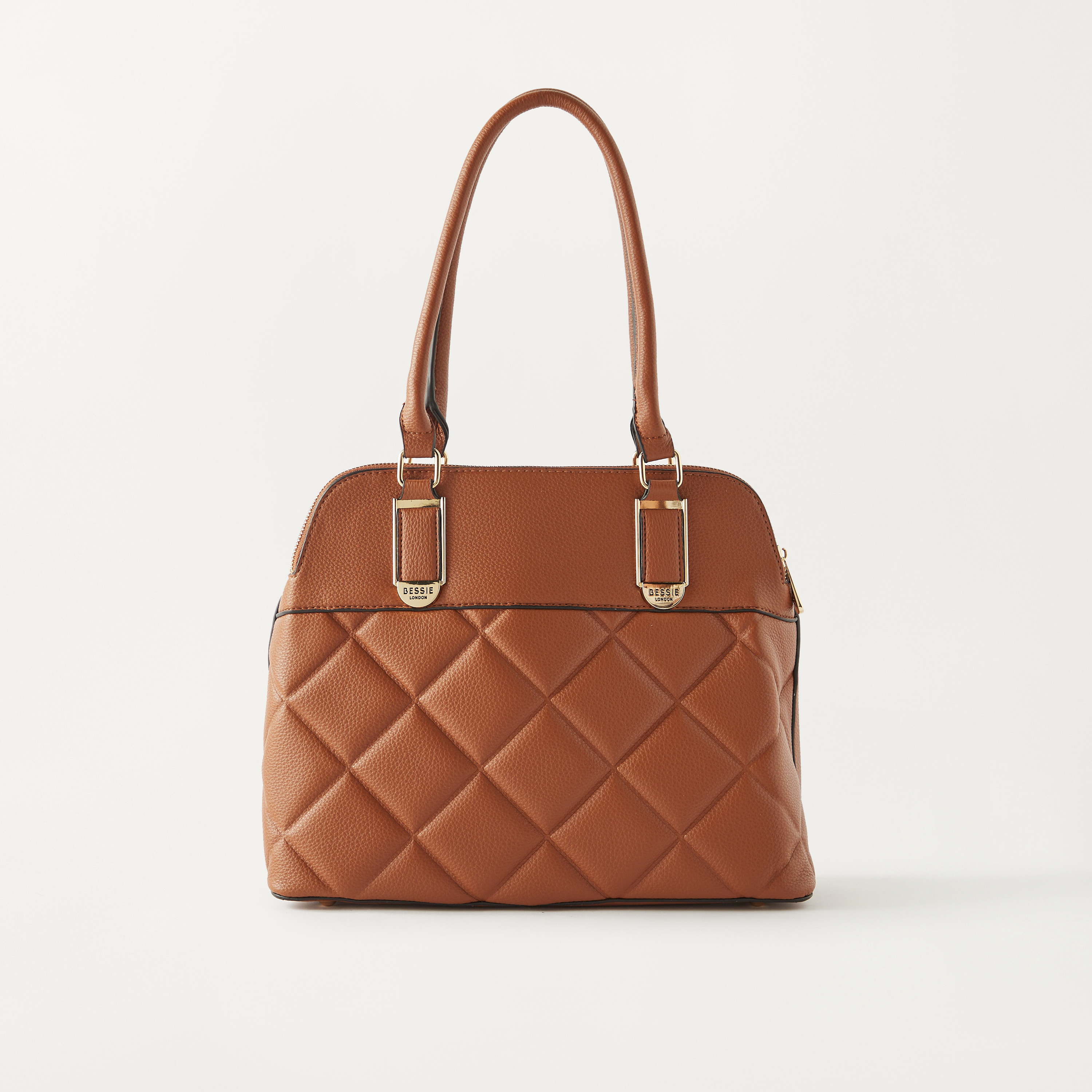 Buy Women s Bessie London Quilted Tote Bag with Double Handles