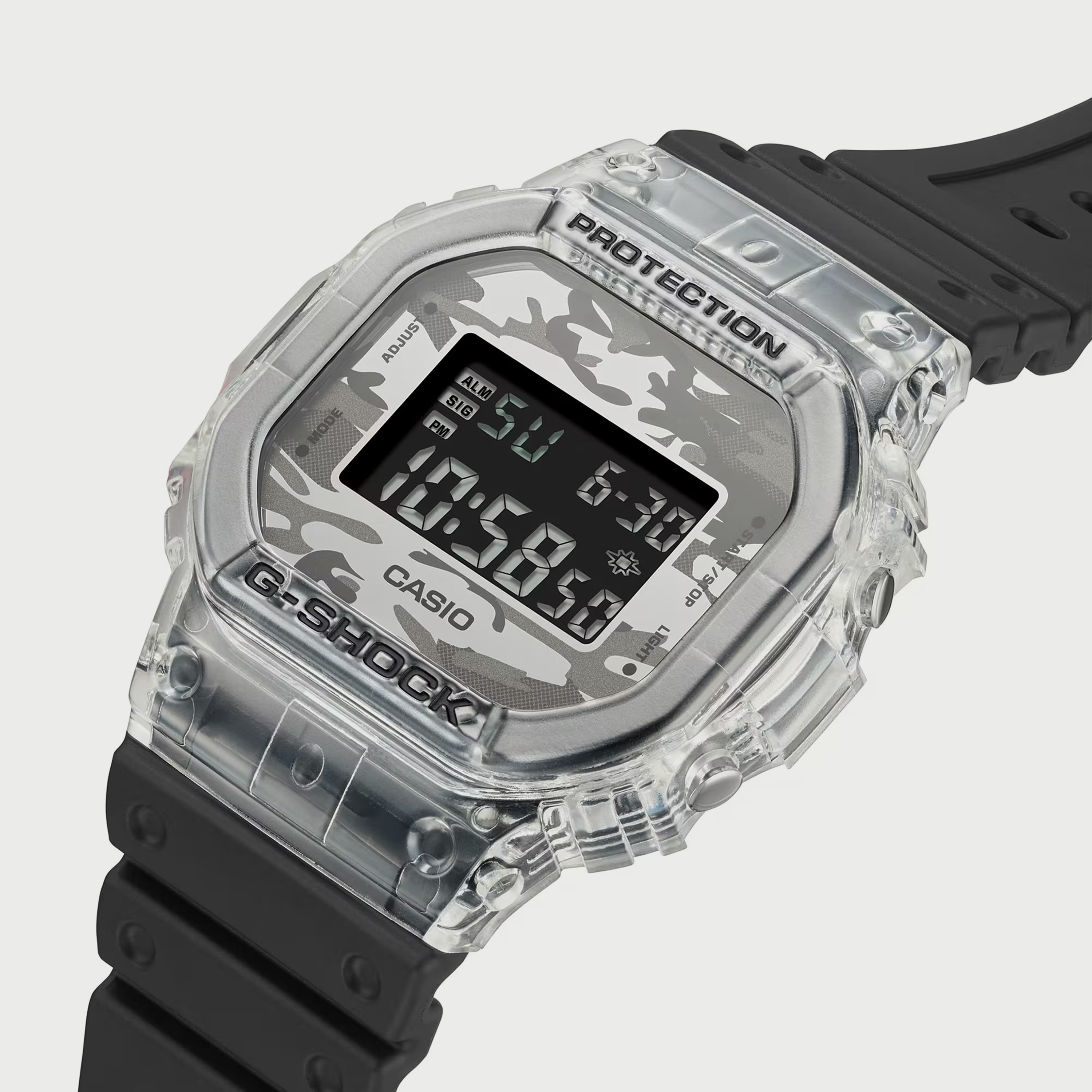 DW-5600SKC-1DR ساعة رقمية للرجال بلون أسود مع سوار سيليكون من جي شوك-men-watchesandjewellery-watches-image-4