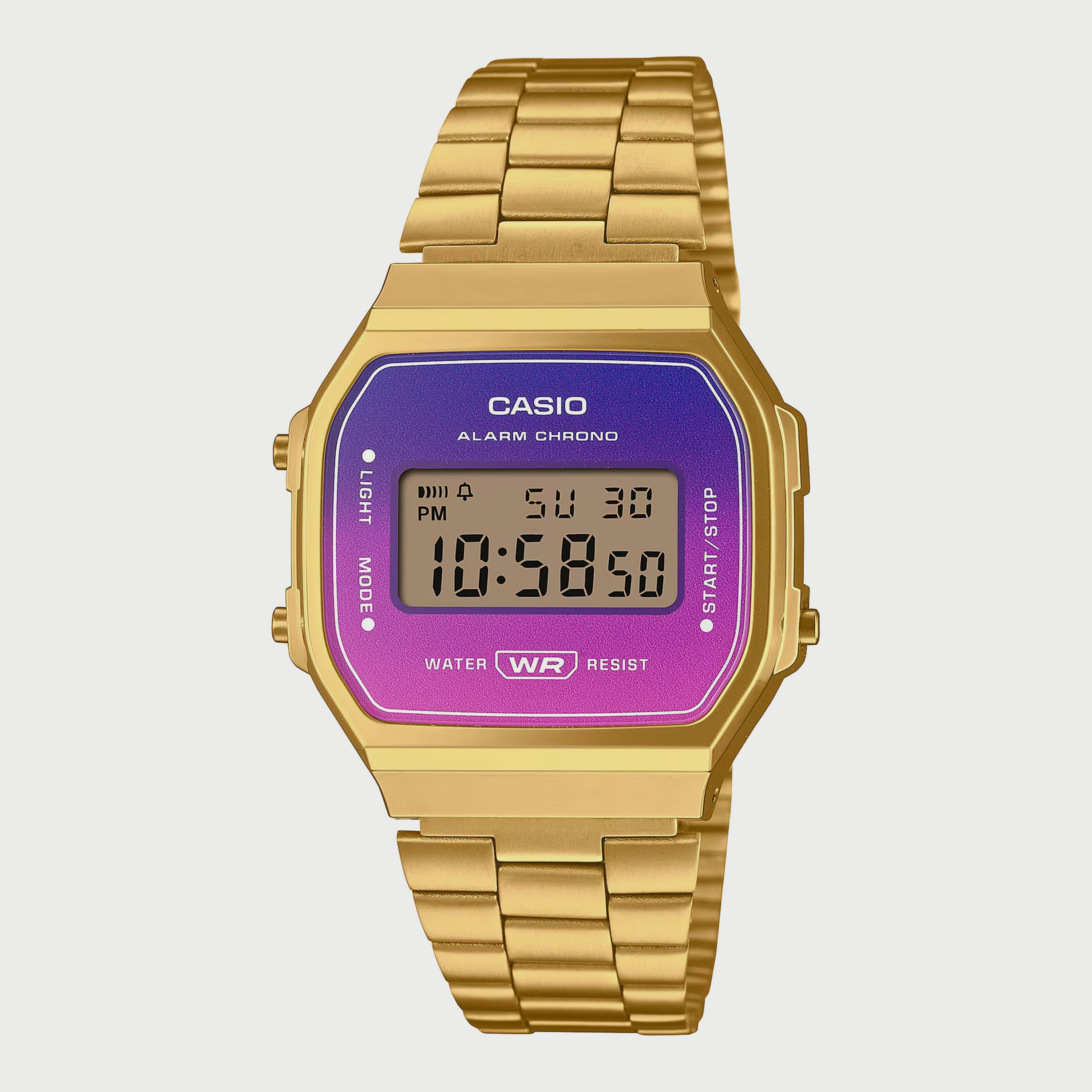 Casio Unisex Gold Digital Stainless Steel Strap Watch - A168WERG-2ADF | 47 MM-men-watchesandjewellery-watches-image-1