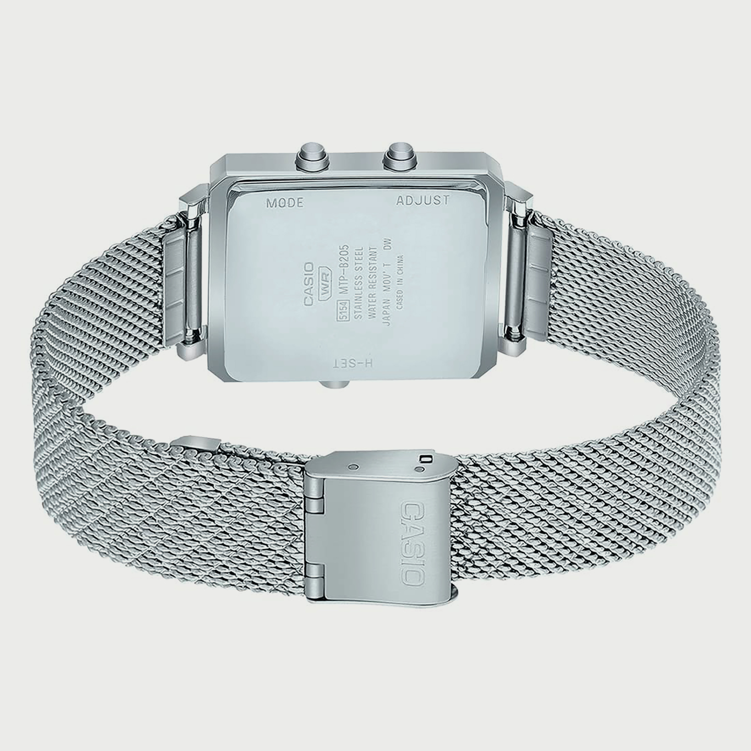 Casio Men's Silver Analog-Digital Stainless Steel Strap Watch - MTP-B205M-3EDF-men-watchesandjewellery-watches-image-3