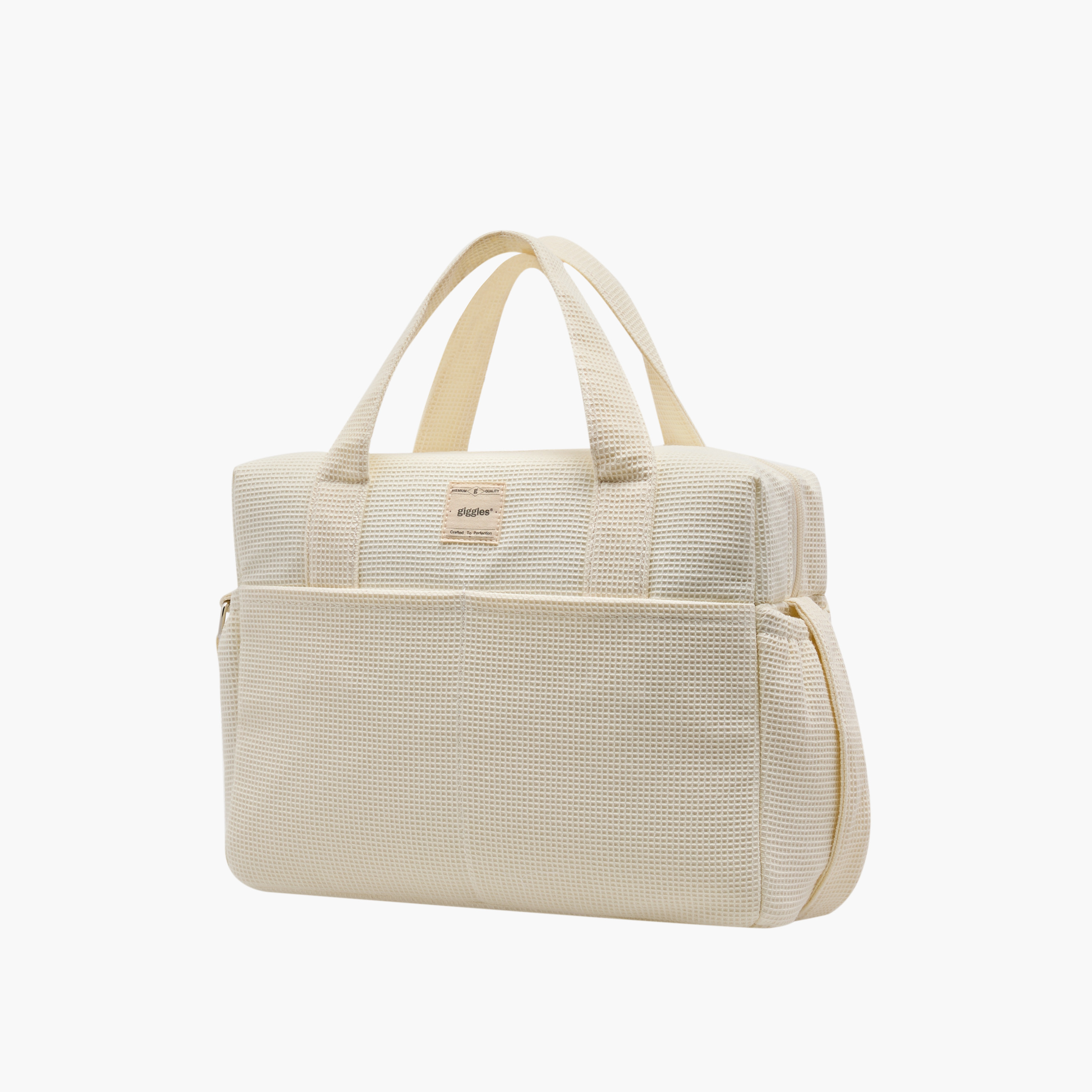 شنطة حفاضات بارزة الملمس من قماش بيكيه بمقابض من جيجلز-baby-gear-diaperbags-image-3