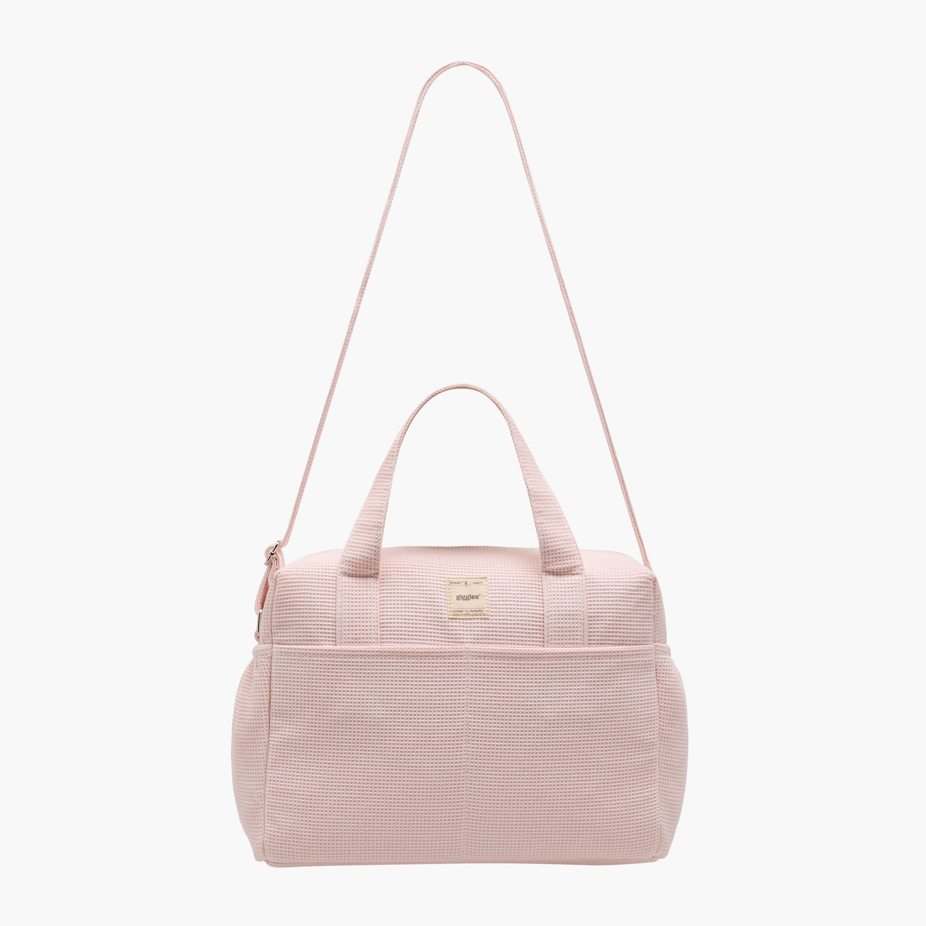 شنطة حفاضات بارزة الملمس من قماش بيكيه بمقابض من جيجلز-baby-gear-diaperbags-image-2