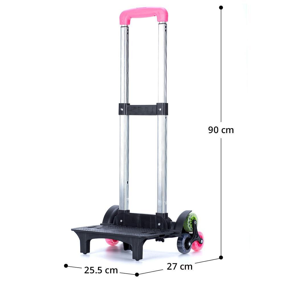 Eazy Kids Universal School Bag Trolley - Pink-school-bagsandbackpacks-trolleybags-image-8