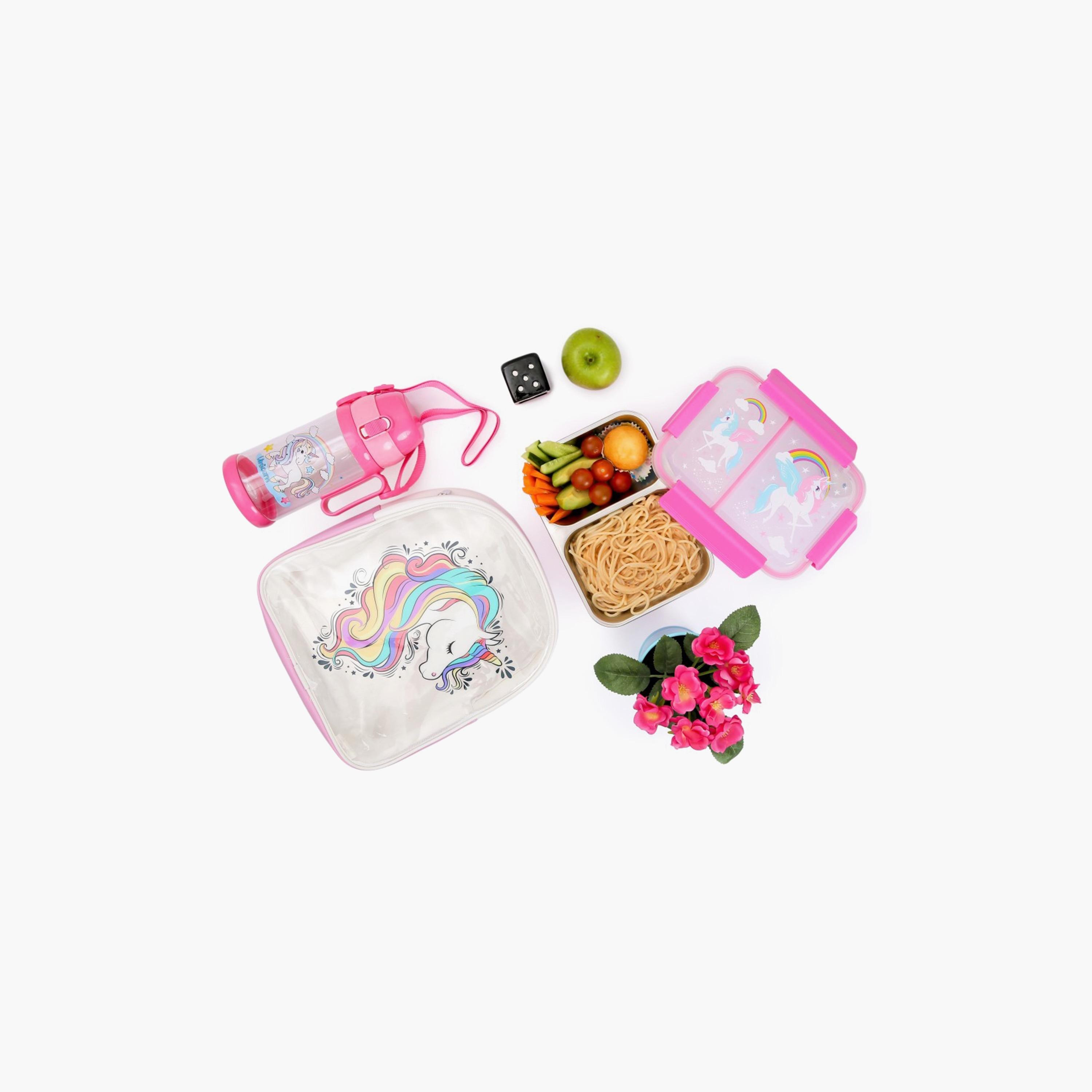 علبة غداء ستيل بينتو المعزولة من إيزي كيدز - الوردي-school-lunchessentials-lunchboxes-image-2