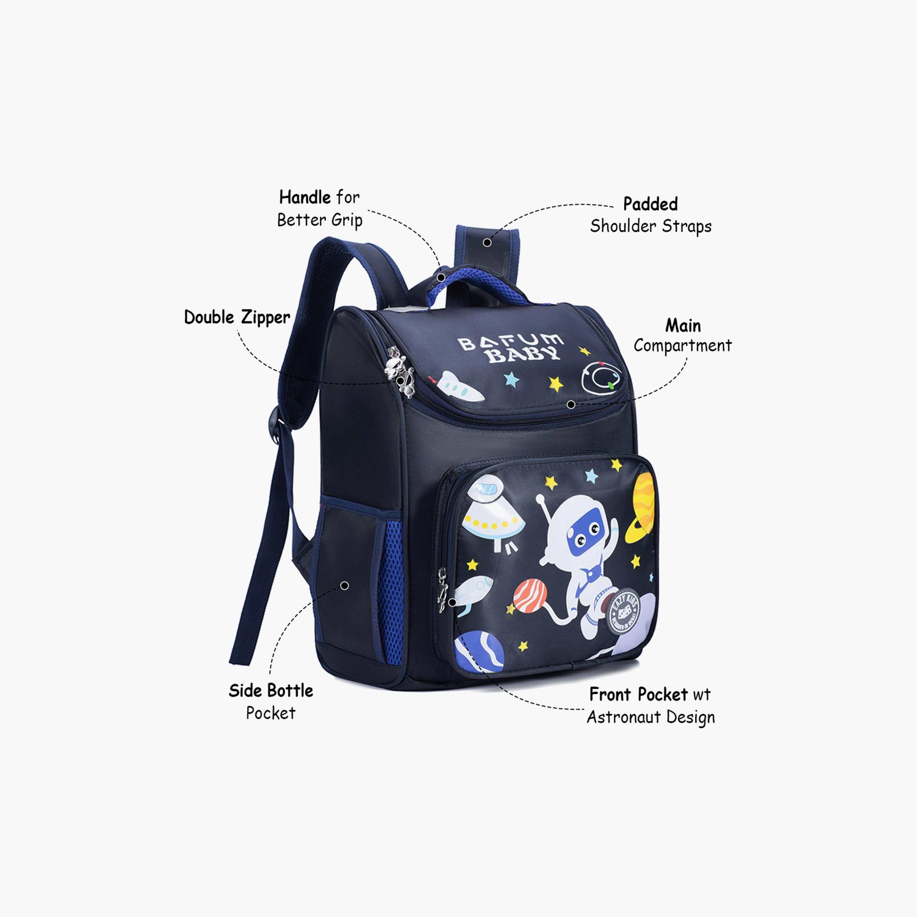 حقيبة المدرسة رائد الفضاء من إيزي كيدز - أزرق-school-bagsandbackpacks-backpacks-image-2