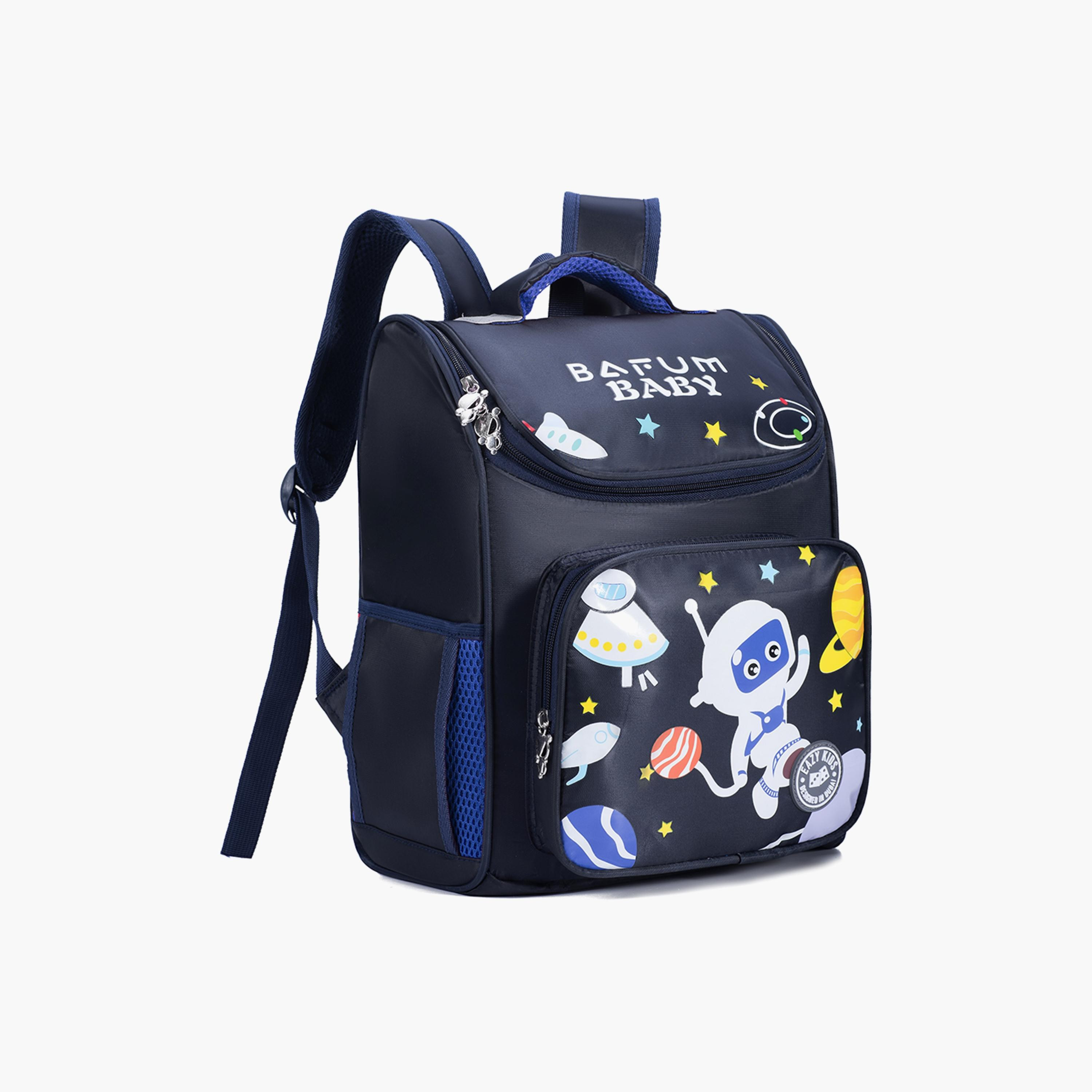 حقيبة المدرسة رائد الفضاء من إيزي كيدز - أزرق-school-bagsandbackpacks-backpacks-image-4