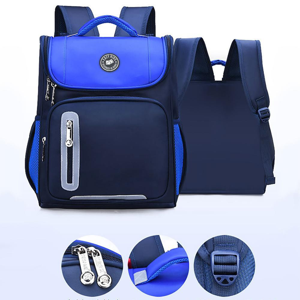 Eazy Kids Ergonomic School Bag Blue