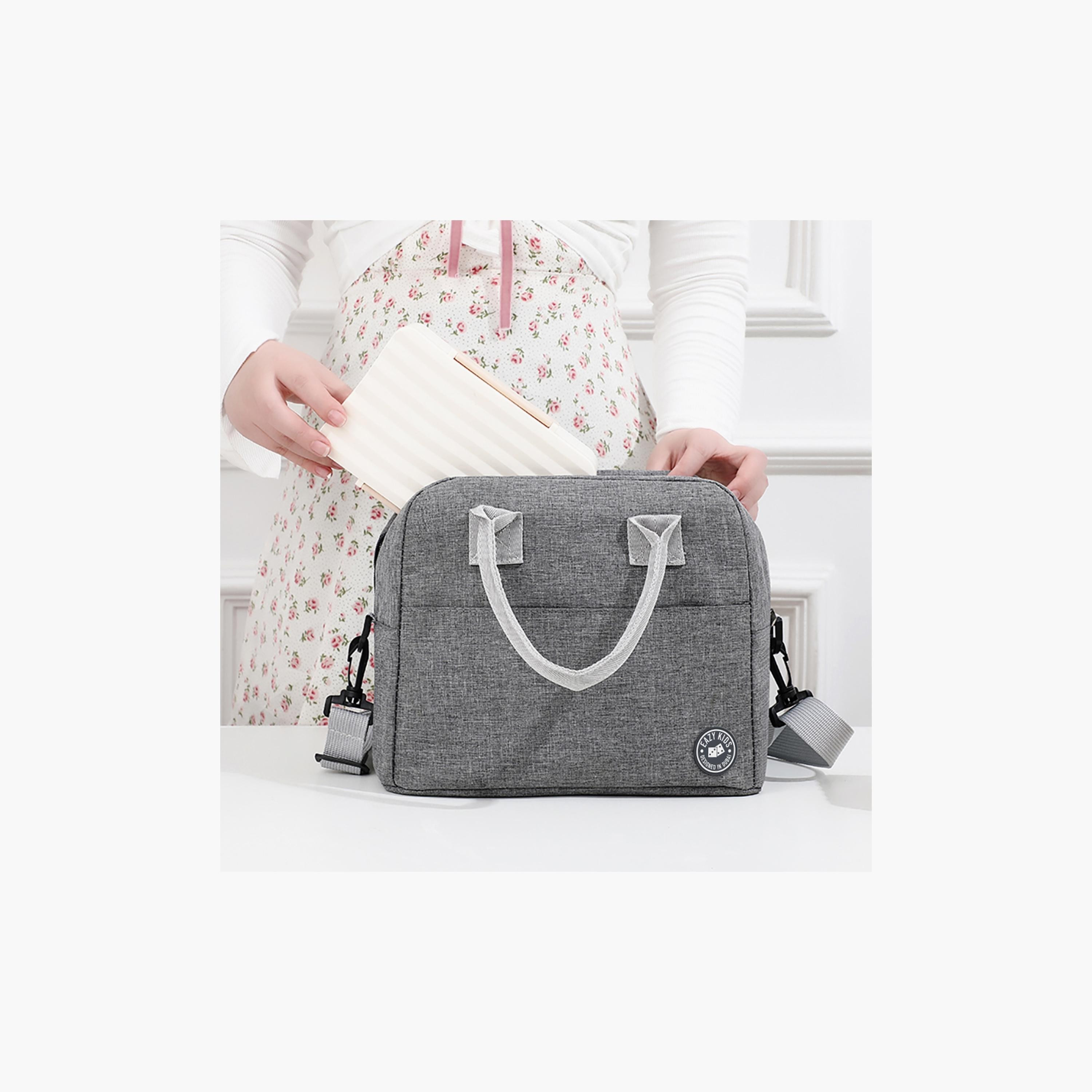 Eazy Kids Insulated Lunch Bag- Grey-school-lunchessentials-lunchbags-image-4