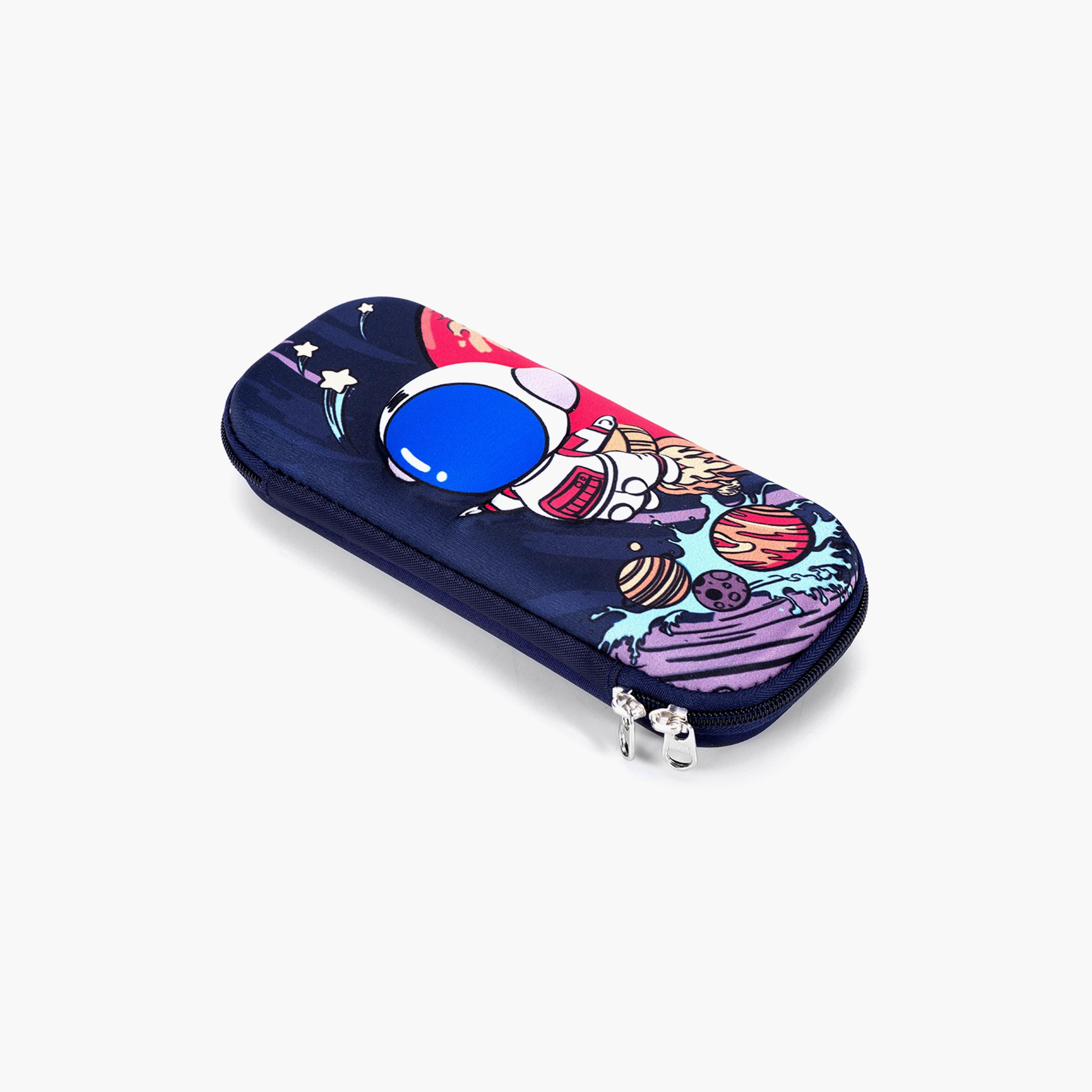 Eazy Kids 3D Astronaut Pencil Case-Blue-school-stationery-pencilcases-image-2