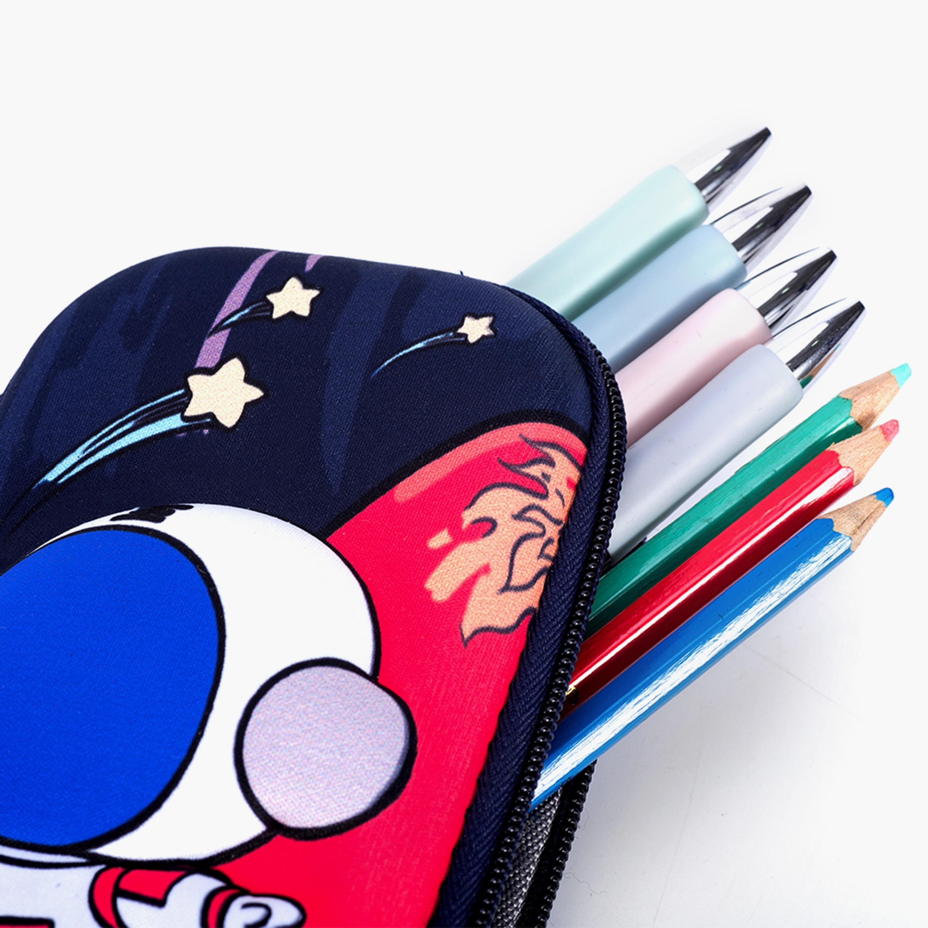 Eazy Kids 3D Astronaut Pencil Case-Blue-school-stationery-pencilcases-image-4