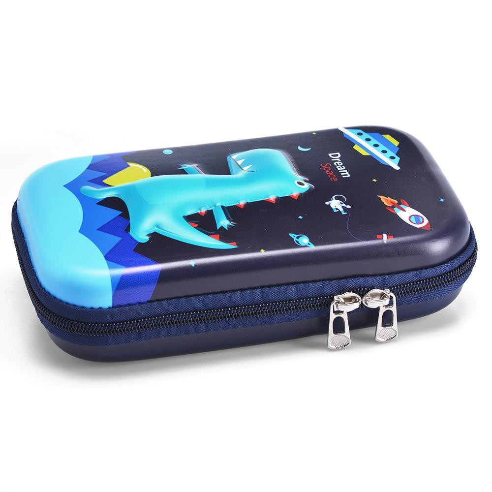 Eazy Kids Dinosaur XL Pencil Case-Blue-school-stationery-pencilcases-image-3