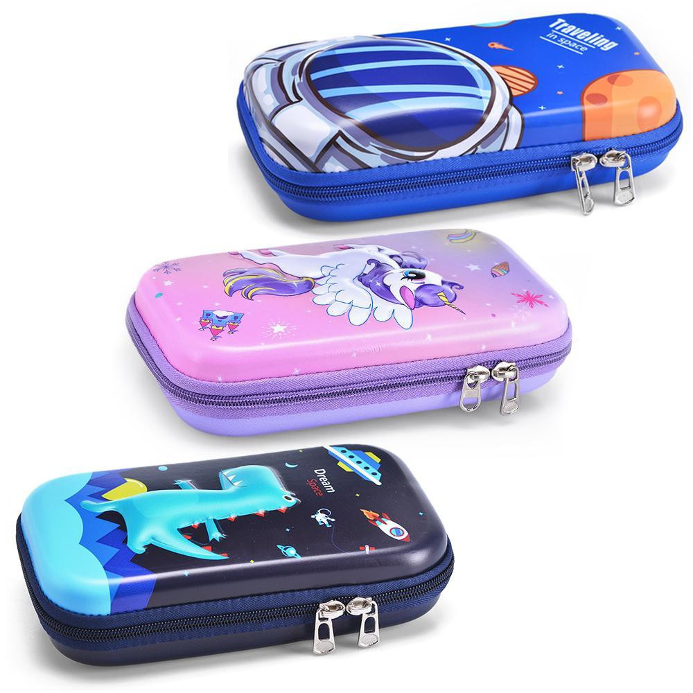 Eazy Kids Dinosaur XL Pencil Case-Blue-school-stationery-pencilcases-image-7