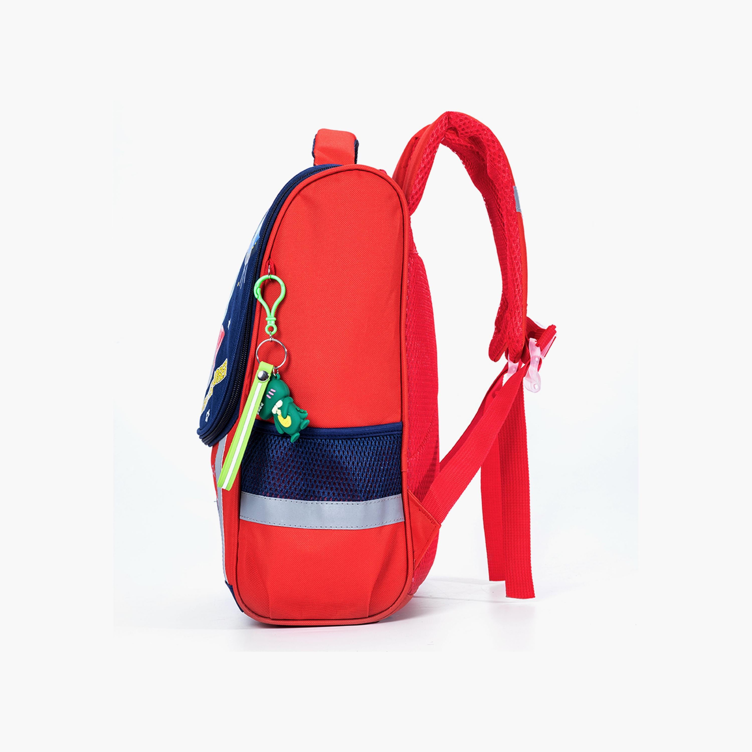 Eazy Kids School Bag Dino In Space - Red-school-bagsandbackpacks-backpacks-image-3