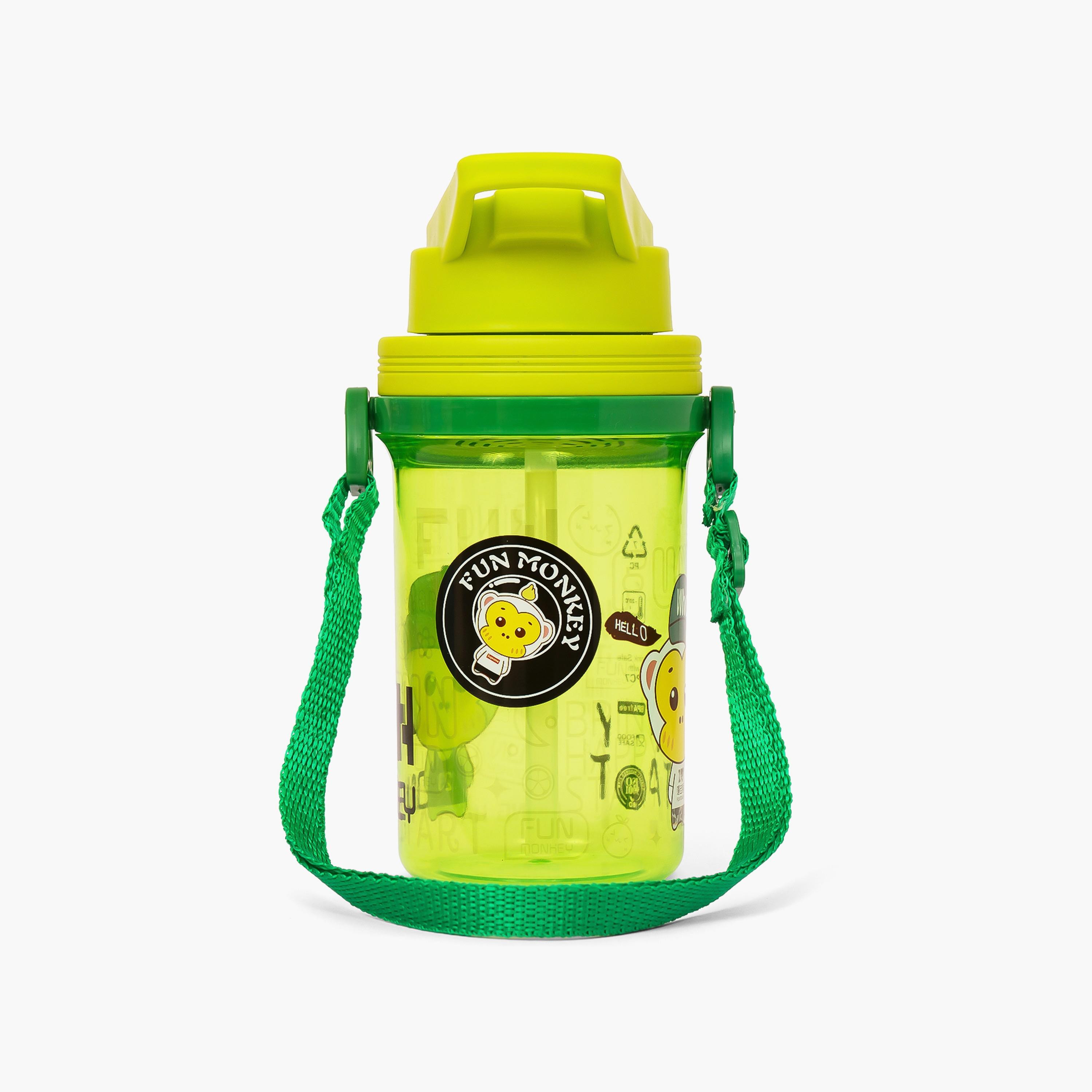 Eazy Kids Water Bottle 500 ML Wt Straw - Green-school-waterbottles-image-1