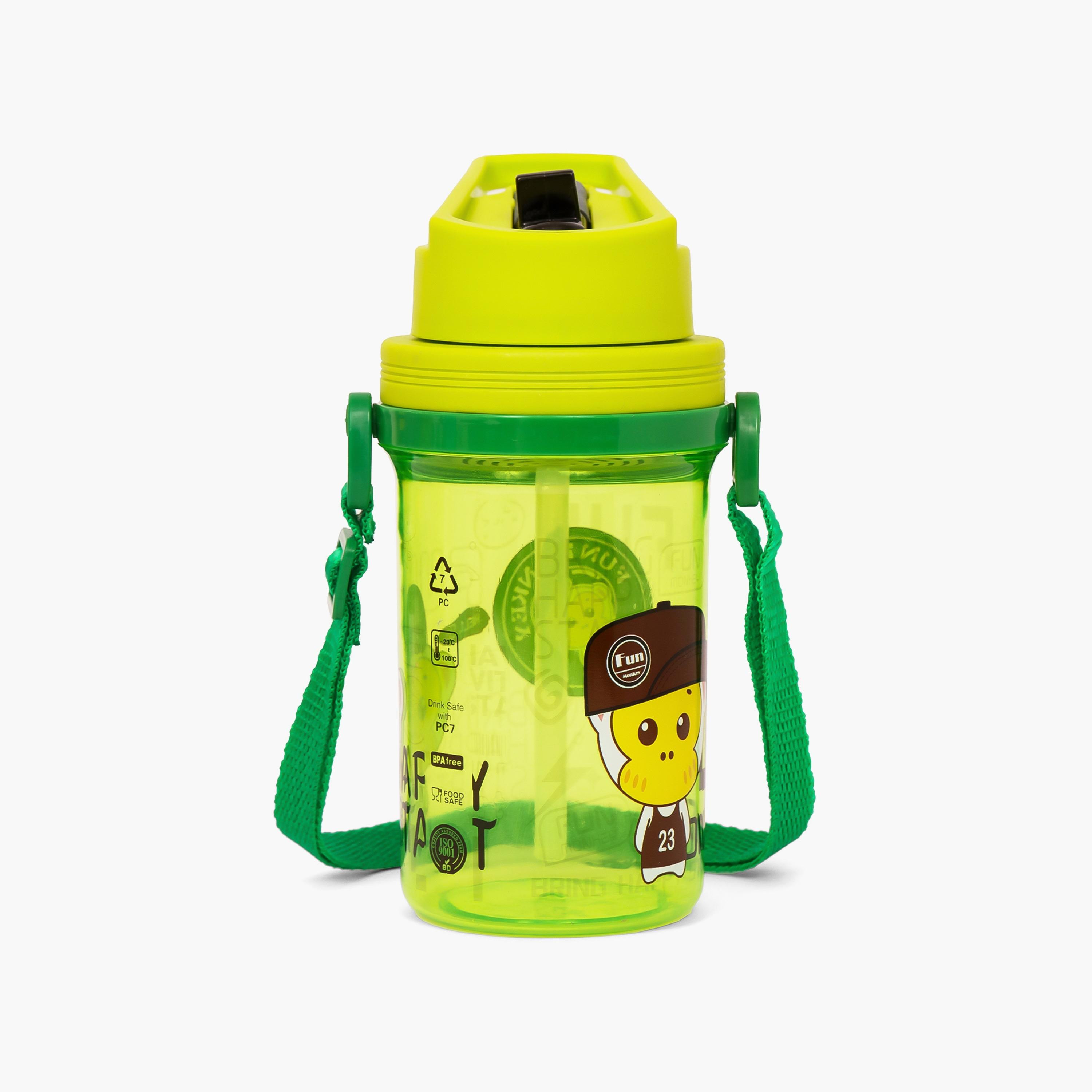 Eazy Kids Water Bottle 500 ML Wt Straw - Green-school-waterbottles-image-2
