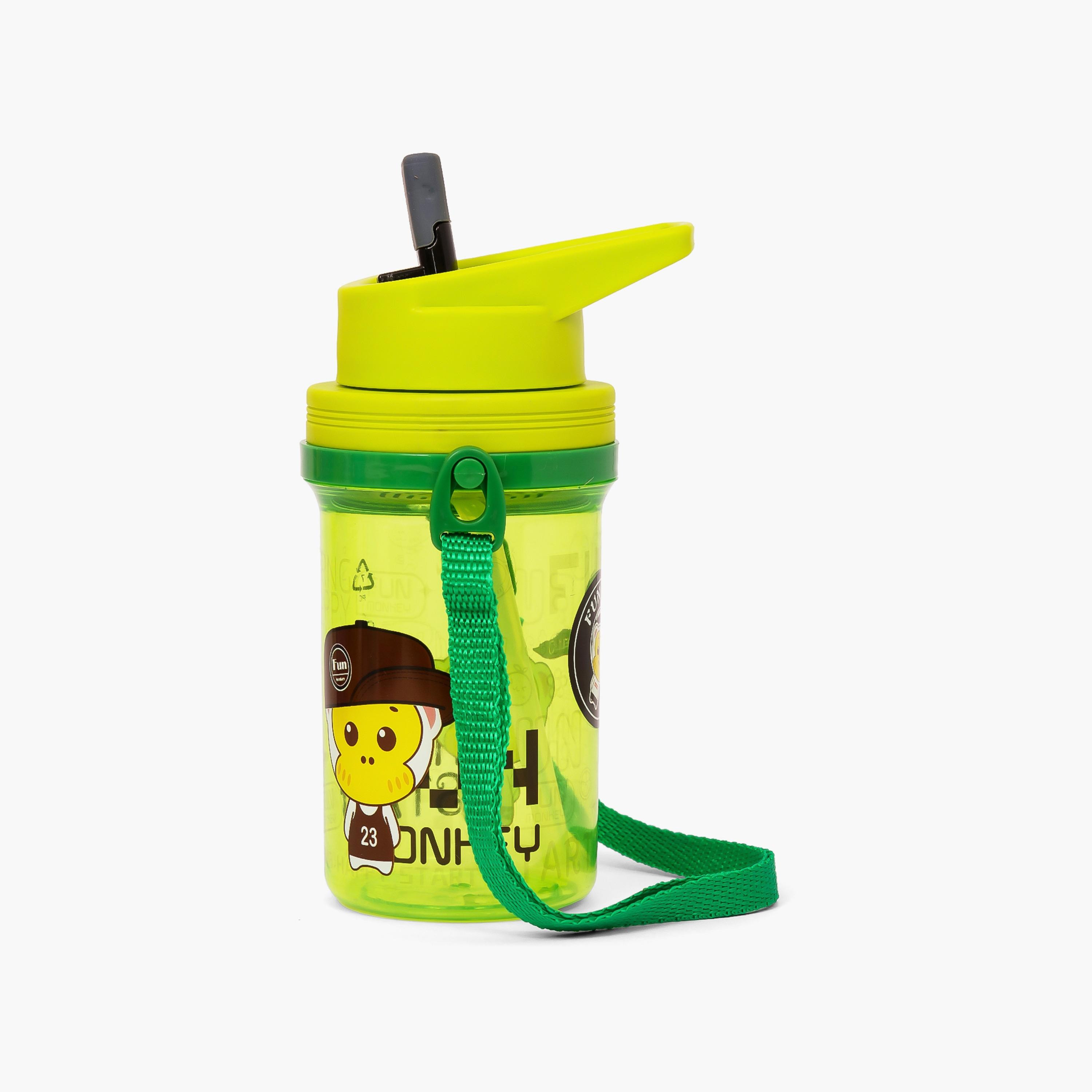 Eazy Kids Water Bottle 500 ML Wt Straw - Green-school-waterbottles-image-5